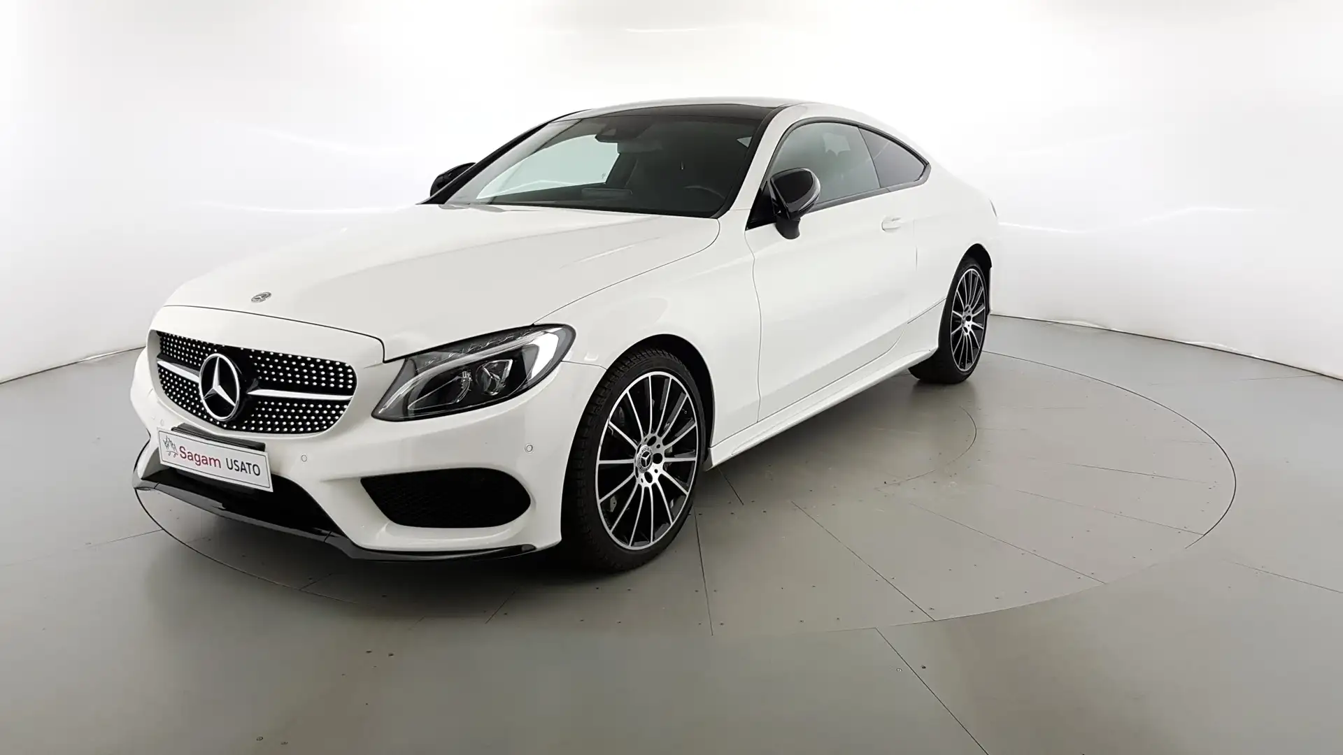 Mercedes-Benz C 250 C Coupe 250 d Premium 4matic auto Bianco - 1