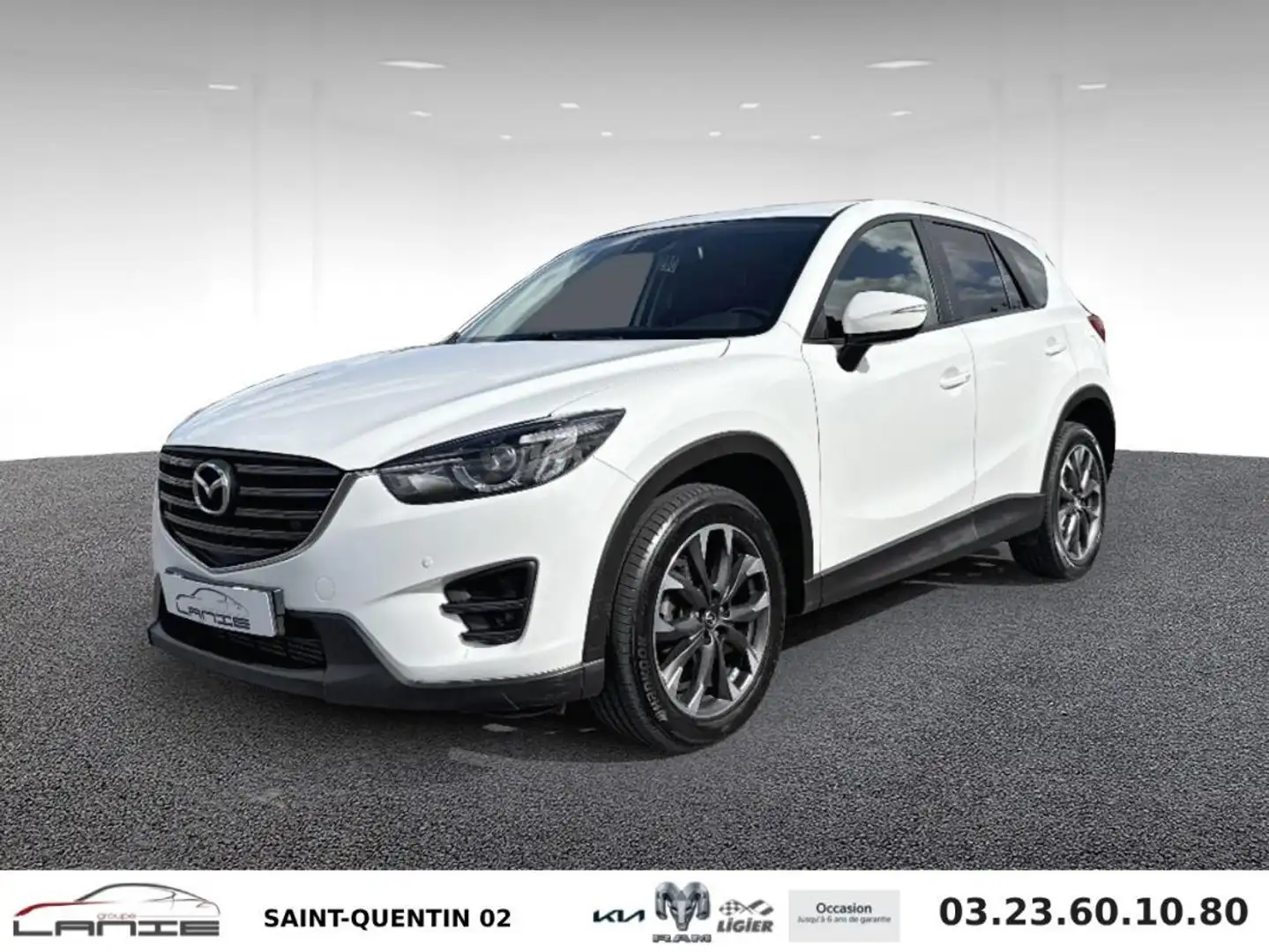 Mazda CX-5 2.2L Skyactiv-D 150 ch 4x4 Dynamique Plus Weiß - 1