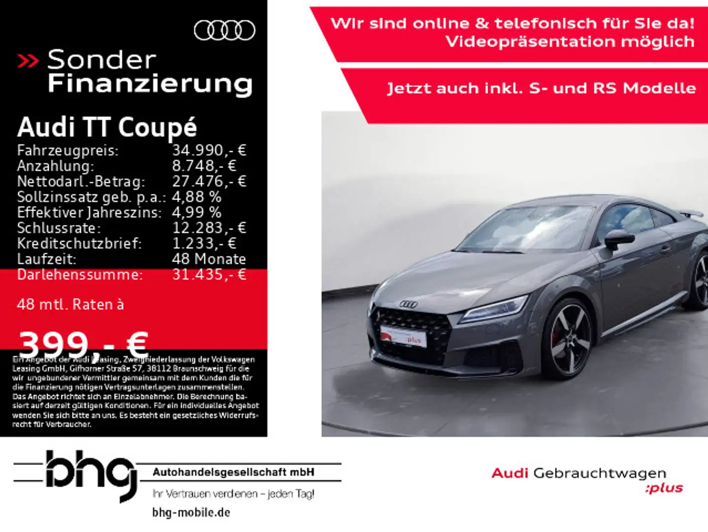 Audi TT 40 TFSI 145(197) kW(PS) S Grau - 1