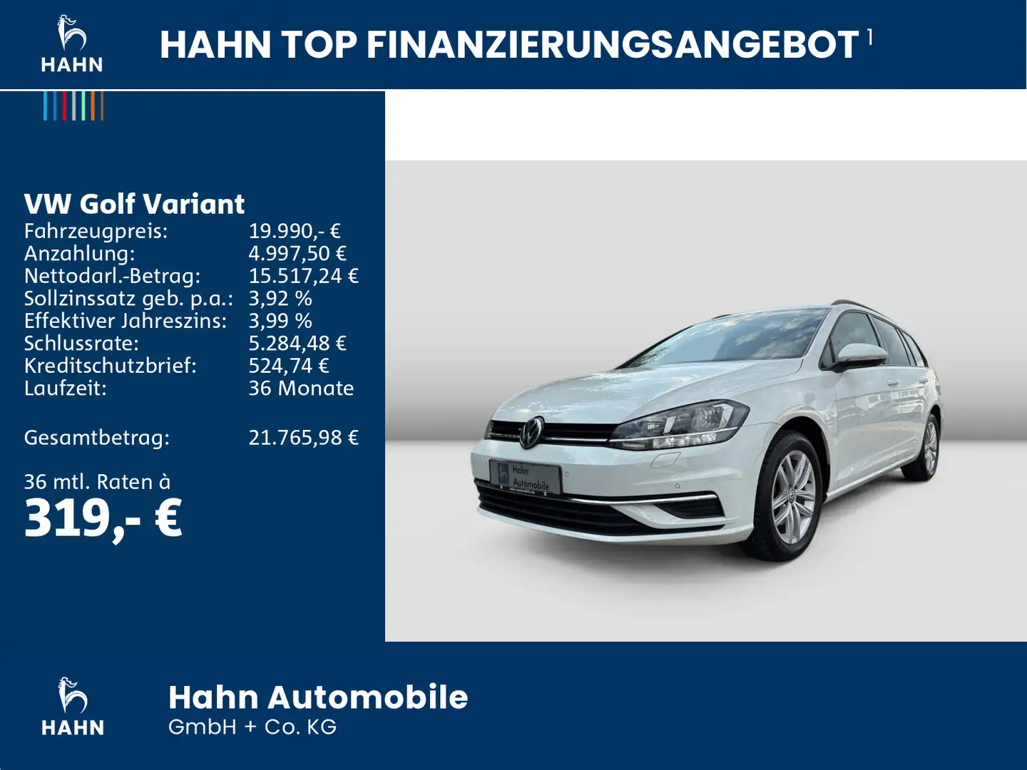 Volkswagen Golf Variant Golf VII Variant 2.0TDI DSG Comfortline Standhzg Weiß - 2