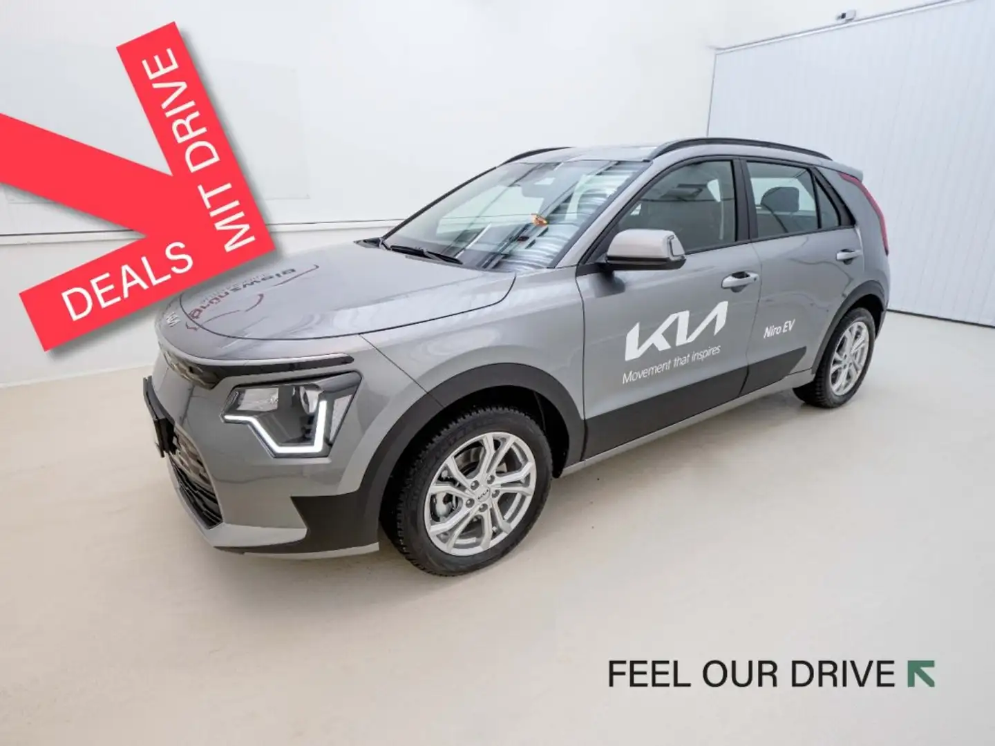 Kia e-Niro NIROEV/SILBER/E-MOTOR/64,8KWH/AT/204 Grijs - 1