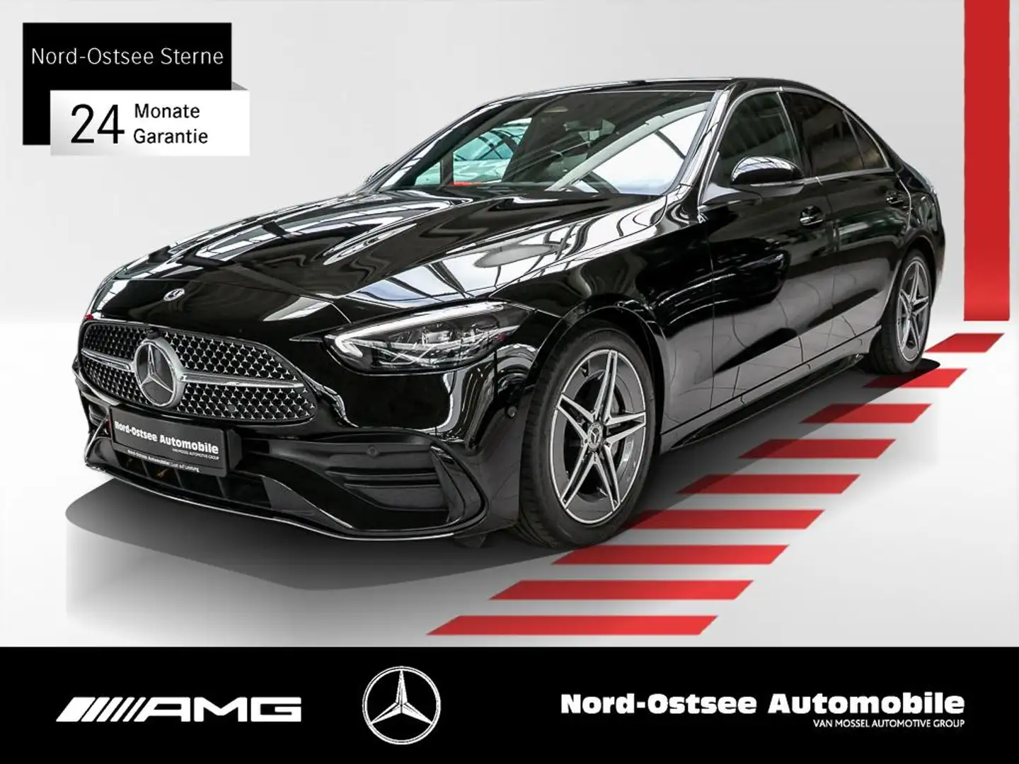 Mercedes-Benz C 220 d AMG KAMERA NAVI PREMIUM LED AHK SHZ Noir - 1