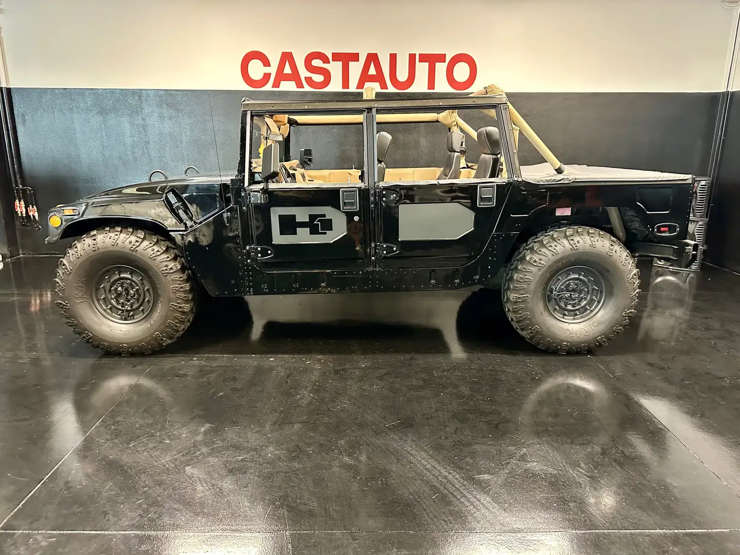 HUMMER H1 SUT OPEN TOP CIVILE ASI 6.5 TARGA ORO PAT B Fekete - 1