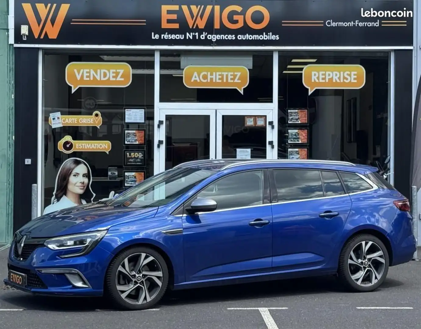 Renault Megane Mégane GT ESTATE 1.6 TCE 205CH ENERGY EDC BVA-CAME Bleu - 1