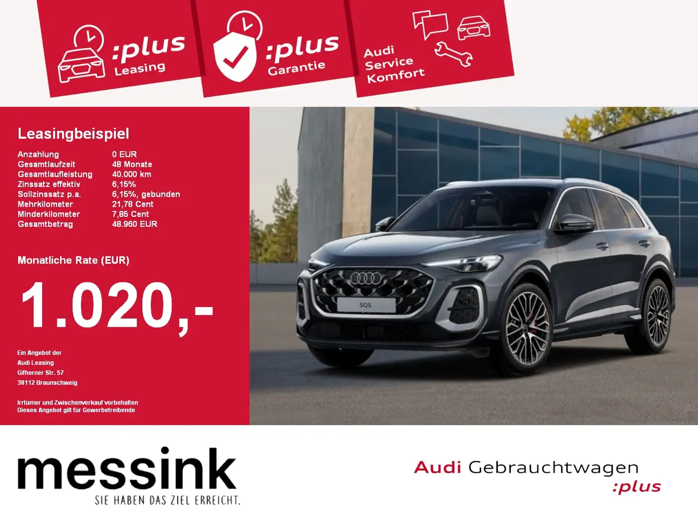 Audi SQ5 SUV TFSI 270 kW S tronic PanoDach S-Line Grau - 1