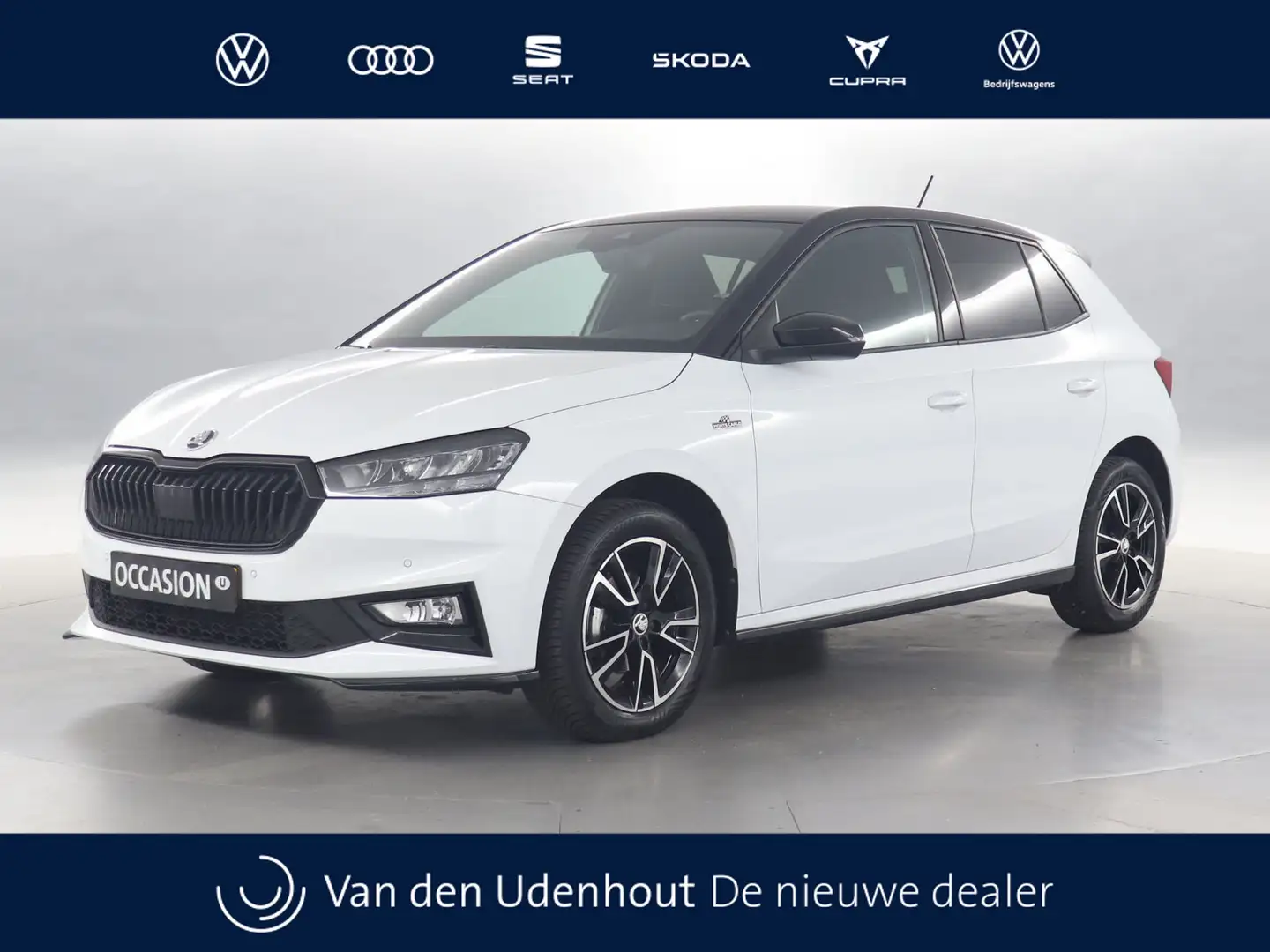 Skoda Fabia 1.0 TSI 95pk Monte Carlo / Navigatie via App Conne Blanc - 1