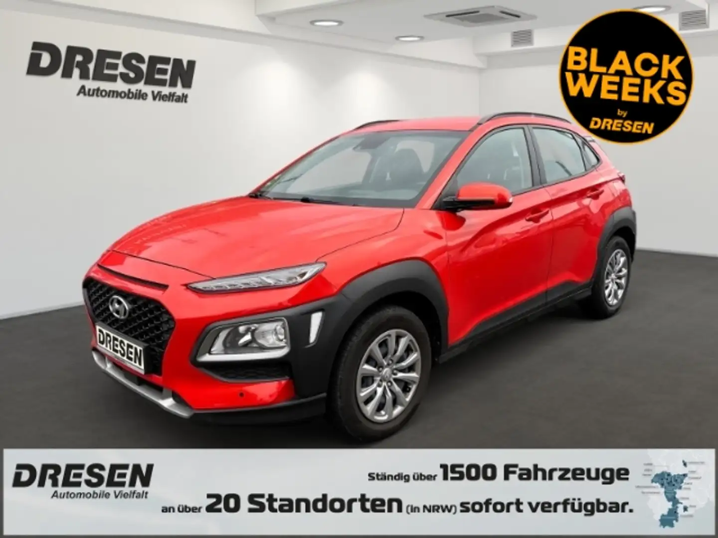 Hyundai KONA Select Einparkhilfe vo.+hi.*Klima* Bluetooth*Tempo Orange - 1