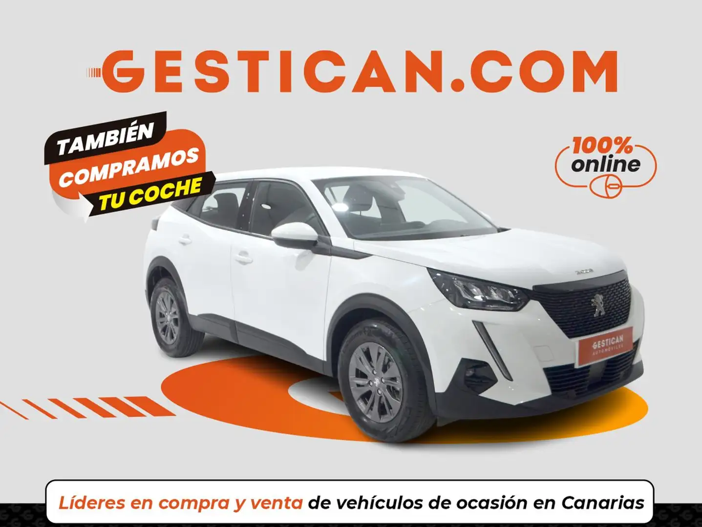 Peugeot 2008 1.2 PureTech S&S Active Pack 100 Blanc - 1