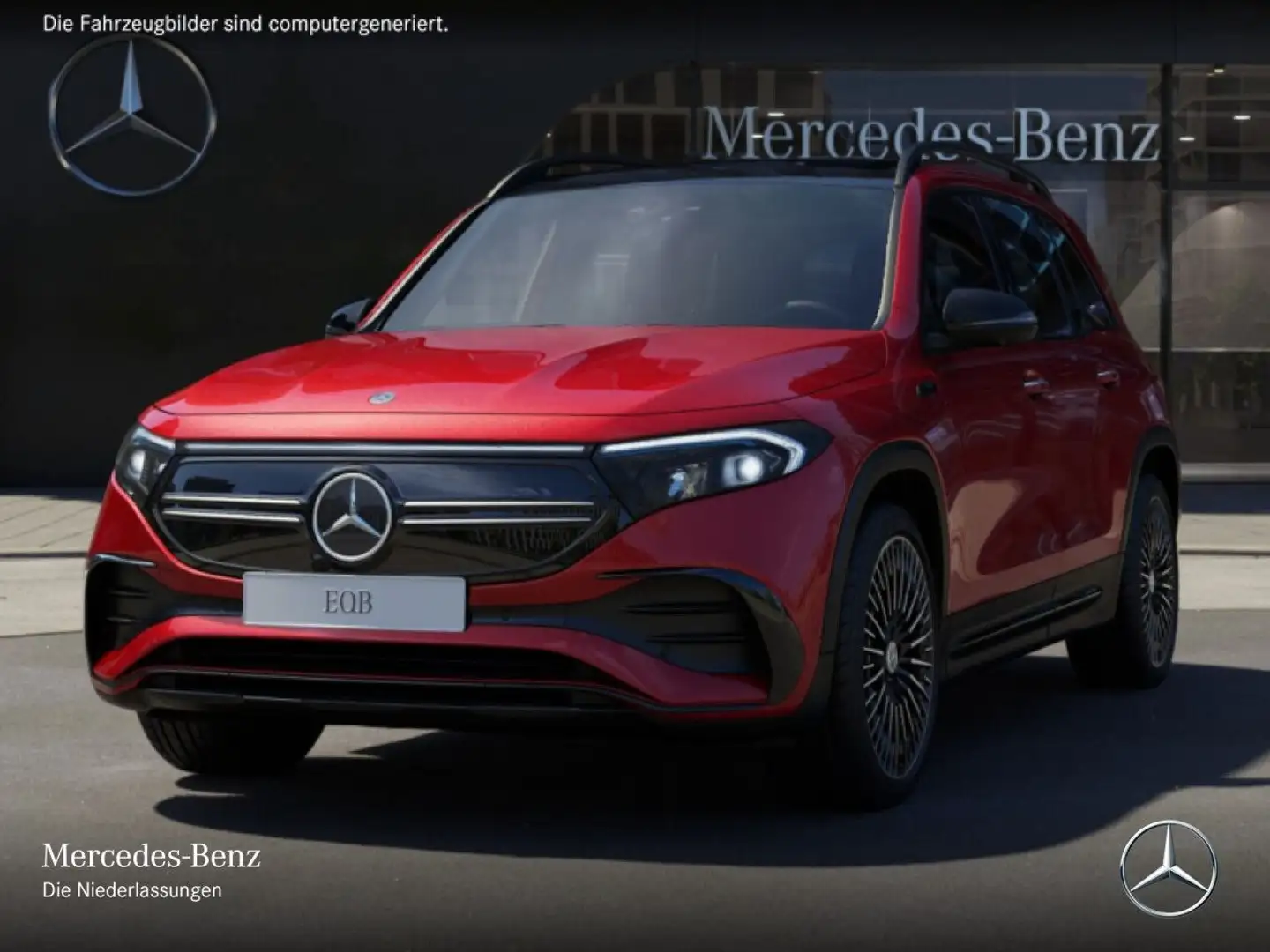 Mercedes-Benz EQB 350 4M AMG+NIGHT+20"+PLUS-PAKET+PANO+360+HUD Rot - 2