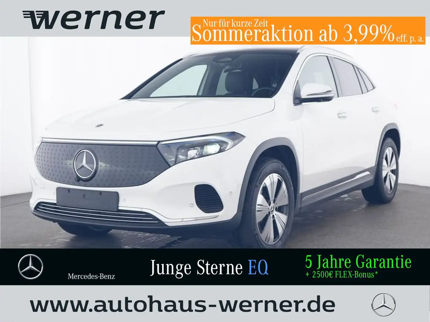 Mercedes-Benz EQA 350 4M PROG-ADV+ PANO AHK FAP MEMO 360° WDGS Alb - 1