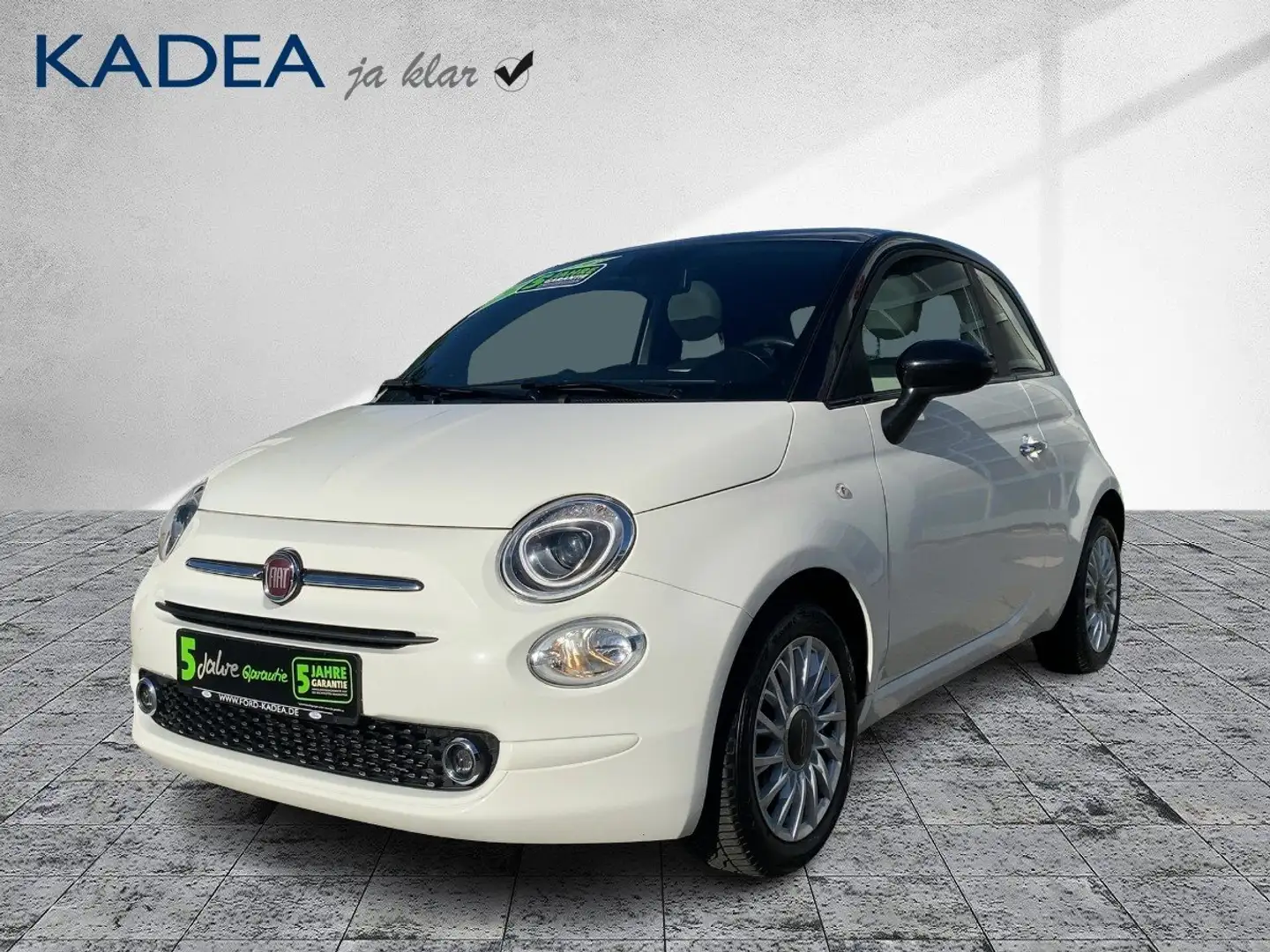 Fiat 500 1.0 Dolcevita PANORAMADACH+Klima+Parksensoren Schwarz - 2