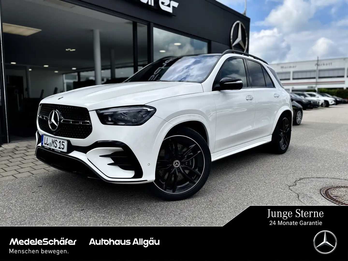 Mercedes-Benz GLE 450 GLE 450 d 4M AMG Night Distr Airm Pano AHK 360° Alb - 1