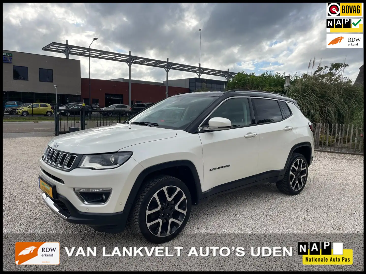 Jeep Compass 1.4 170pk Limited 4x4 Automaat, BEATS, trekhaak, V Wit - 1