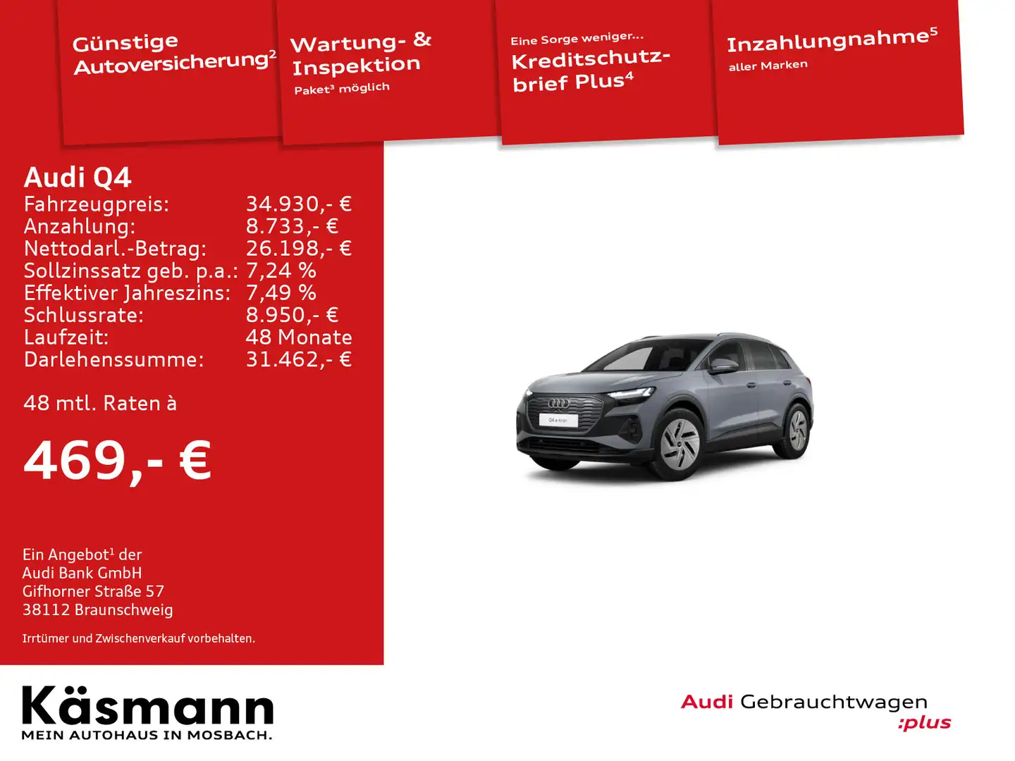 Audi 40 e-tron MATRIX AHK NAV ACC SHZ PDC Grau - 1