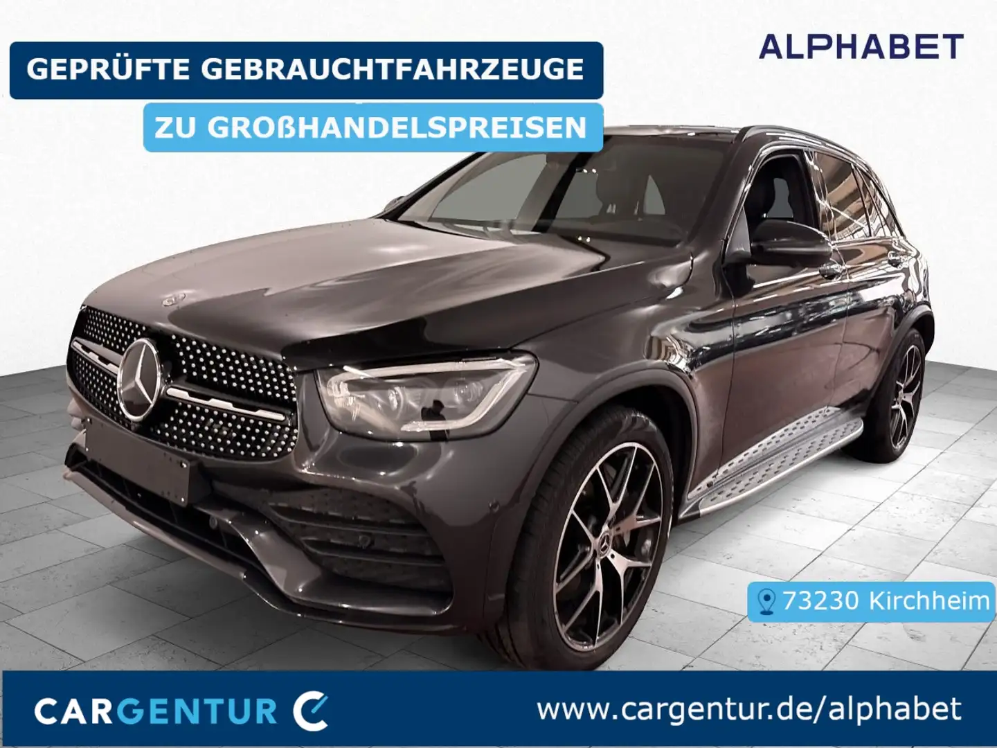 Mercedes-Benz GLC 400 d AMG Line 4Matic Burmester 360° AHK Grau - 1