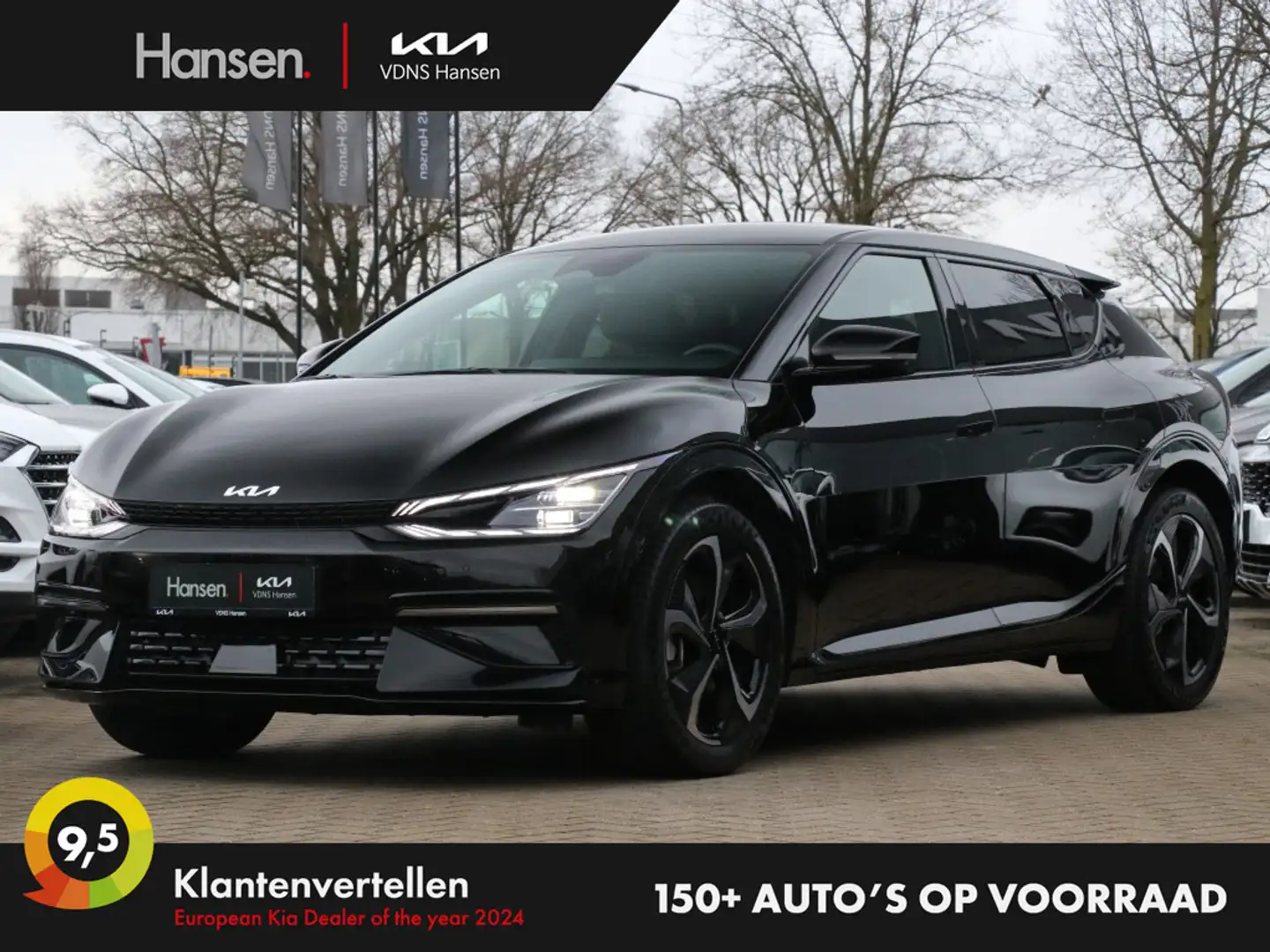 Kia EV6 GT-Line Edition 77.4 kWh I Gratis laadpaal I Lease Zwart - 1