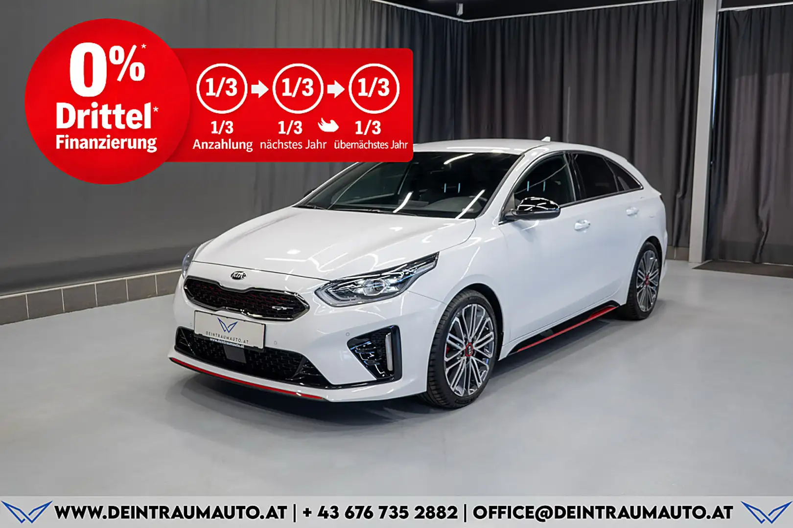 Kia ProCeed / pro_cee'd Proceed 1,6 TGDI GPF GT DCT Aut.*GARANTIE*SERVI... Weiß - 1