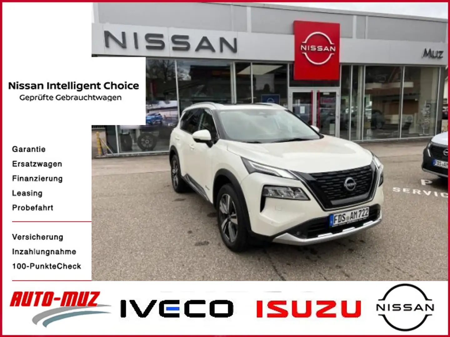 Nissan X-Trail X-TRAIL 1.5 VC-T e-4ORCE 213 PS  AHK  4x4 Tekna Blanc - 1