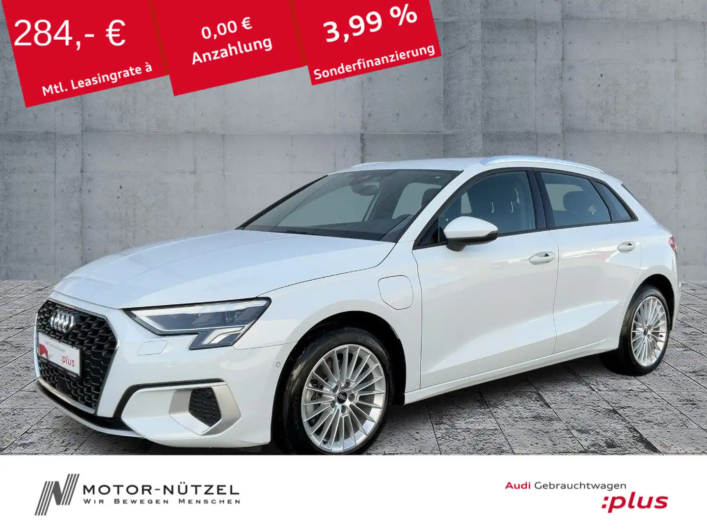 Audi A3 40 TFSI e S-TR ADVANCED LED+NAV+ACC Weiß - 1