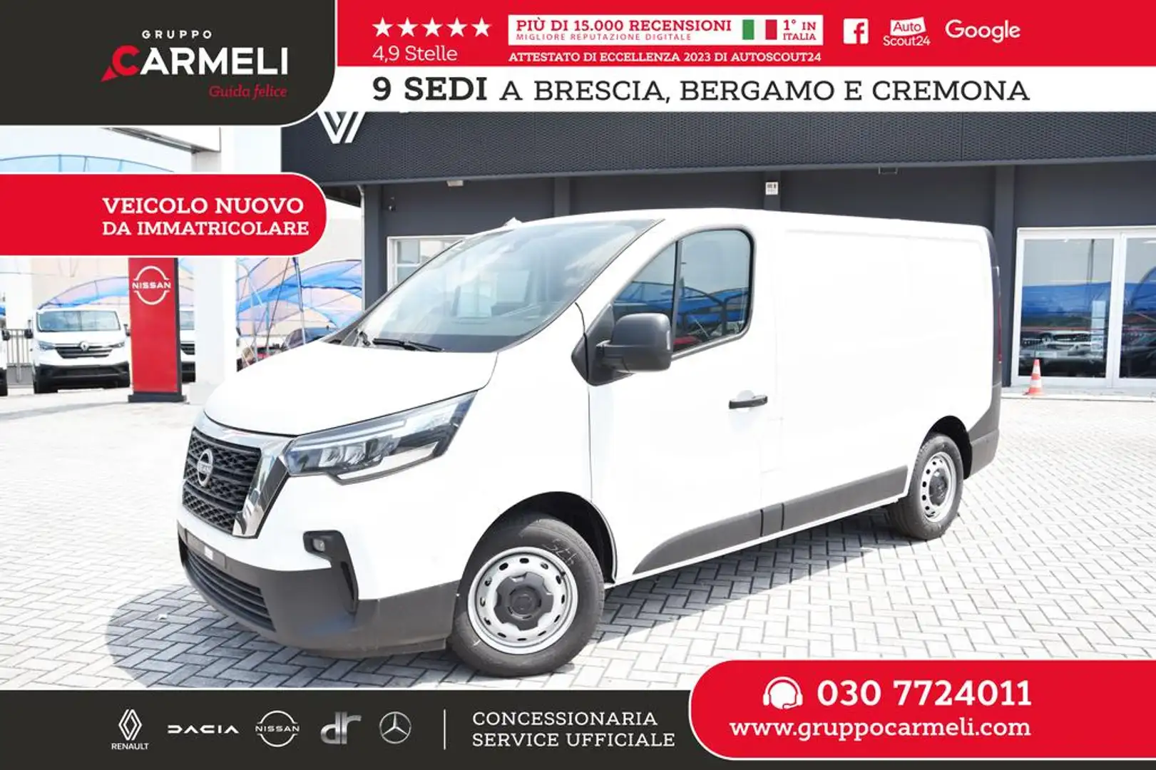 Nissan Primastar van 27 2.0 dci 130cv S&S L1H1 N-Connecta my24 - Biały - 1