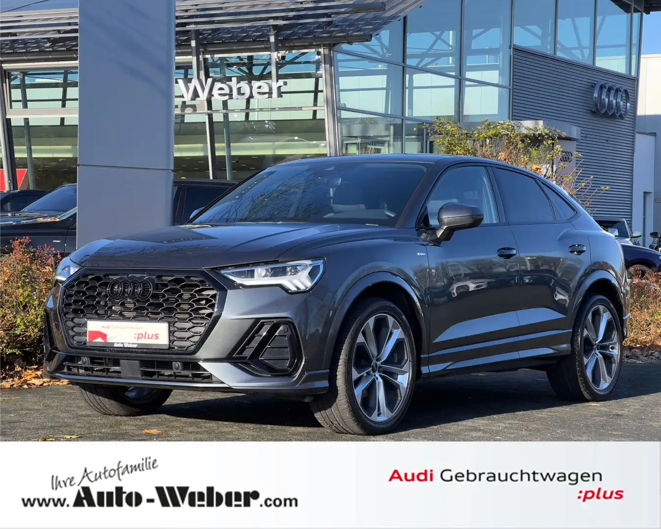 Audi Q3 Sportback 35TFSI S LINE BLACK PANO ACC SONOS Grau - 1