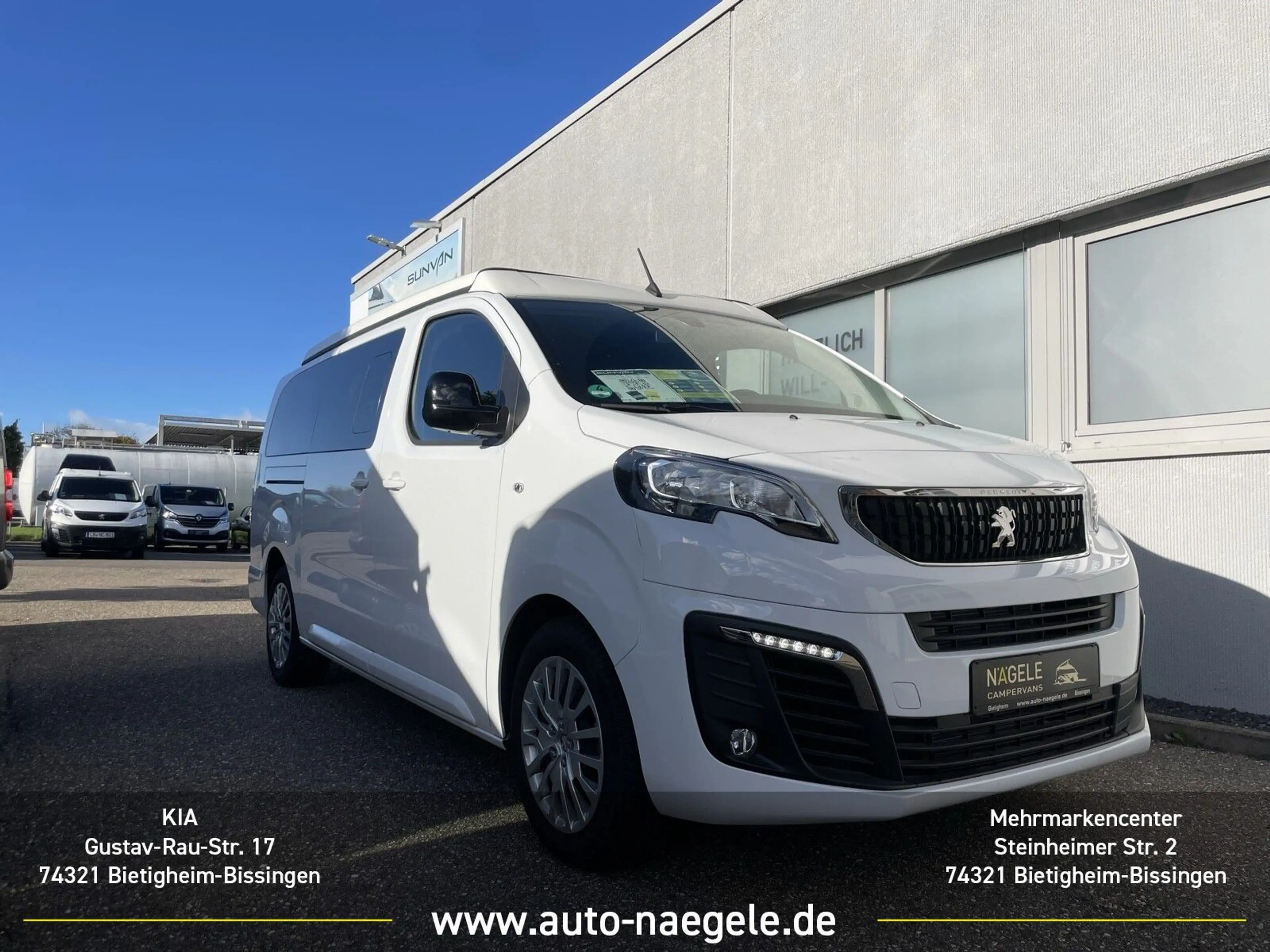 Peugeot Expert Sunvan 2.0 BlHDi 145 - 8 Sitze & Schlaf-Hubdach