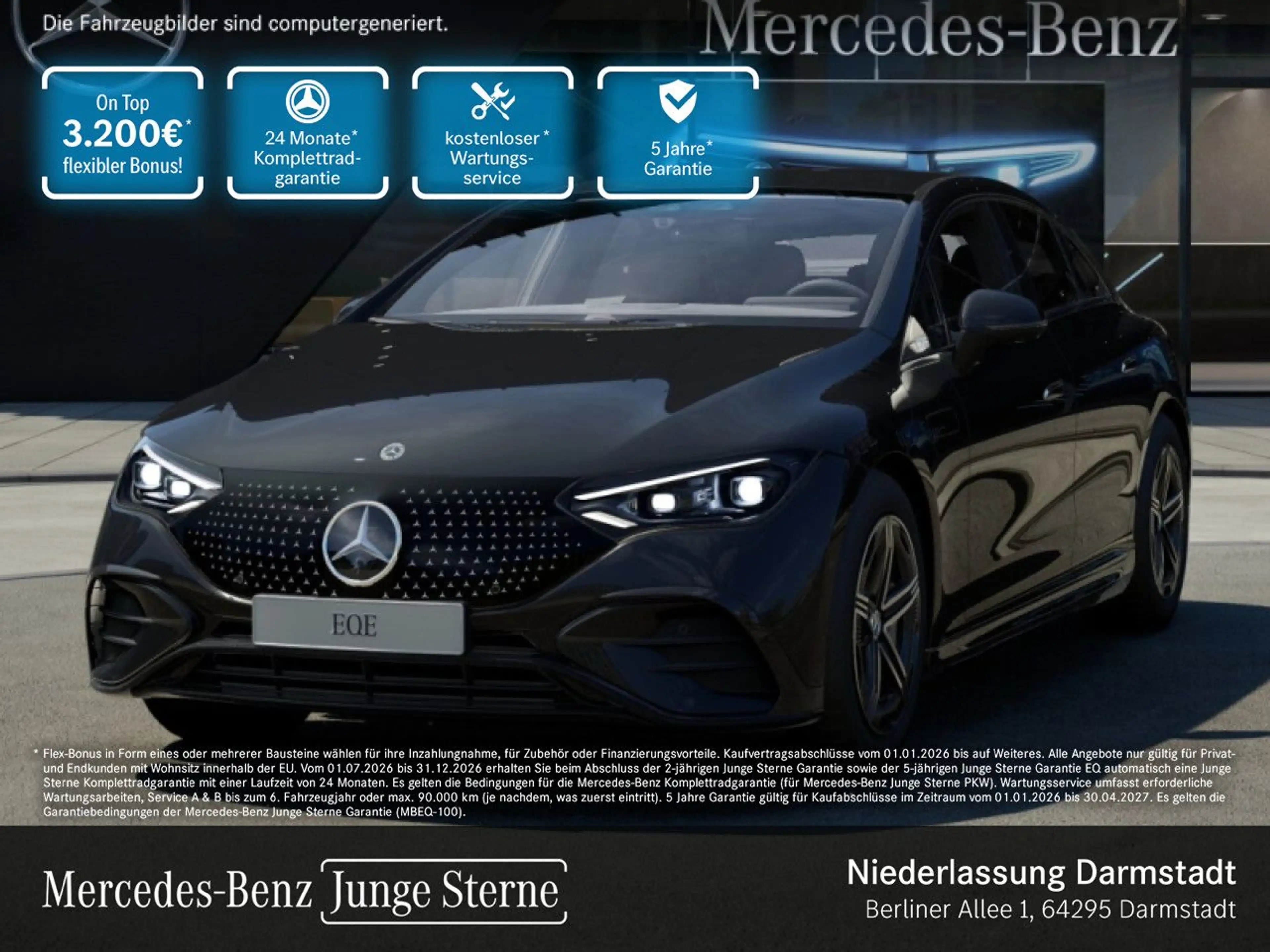 Mercedes-Benz EQE 350 AMG Fahrass 360° Airmat Burmester Distr.