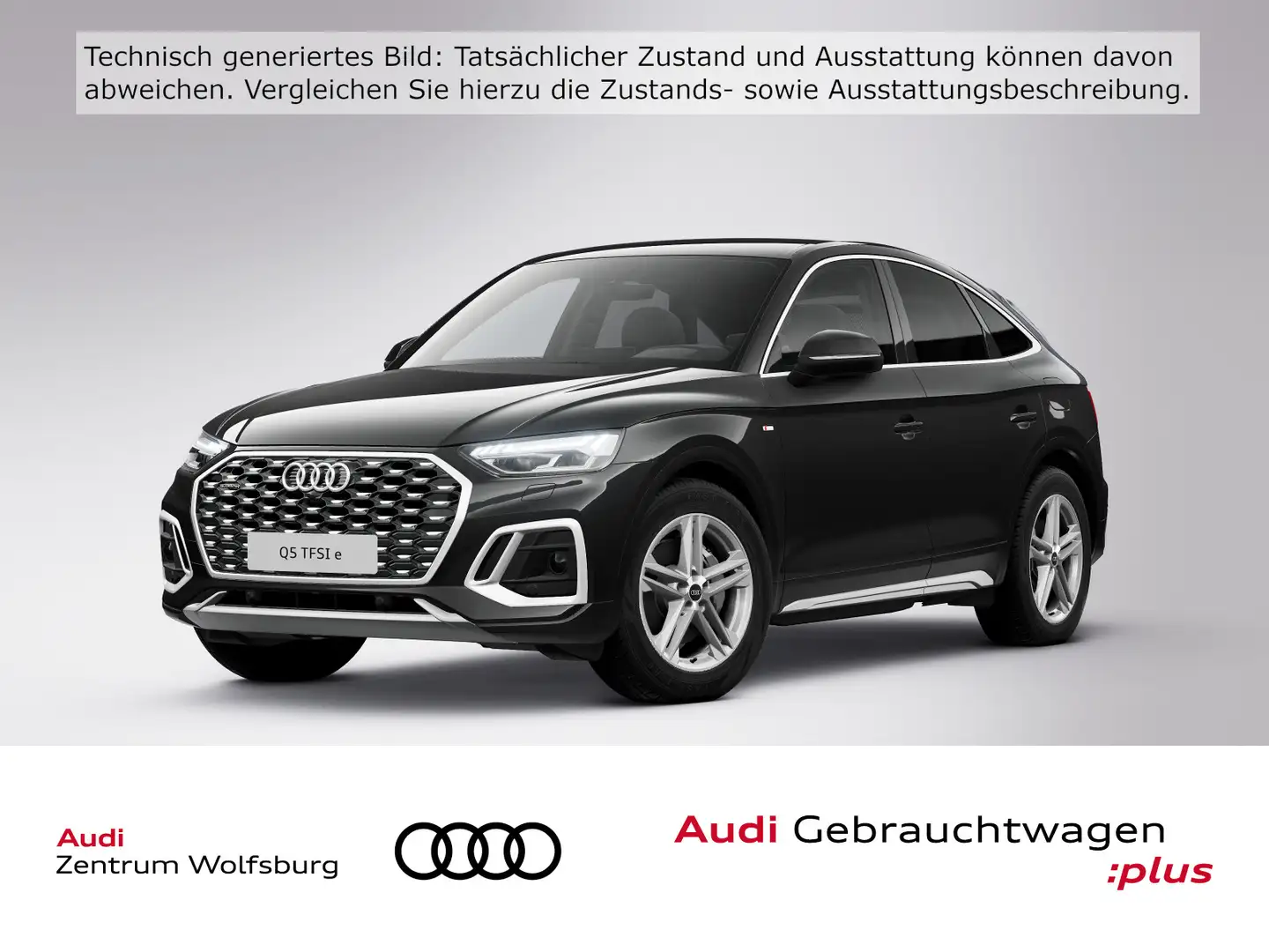 Audi Q5 50 TFSI e S-tronic quattro S line A Schwarz - 1