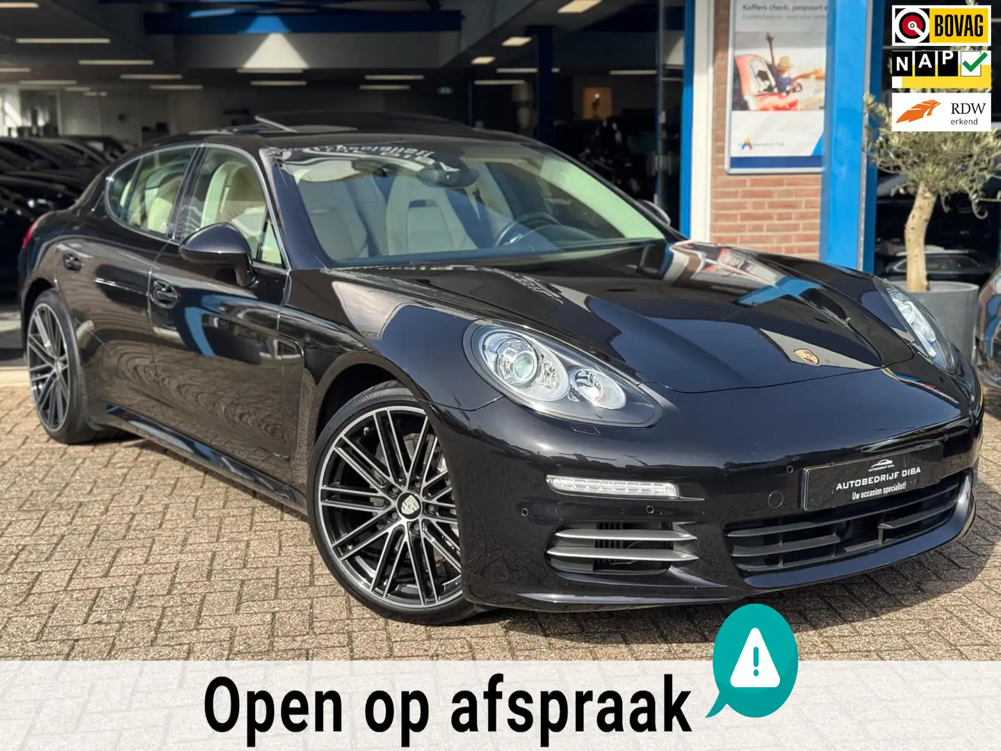 Porsche Panamera 3.0 4S 2014 AUT NAVI DAK LEDER NAP! Zwart - 1
