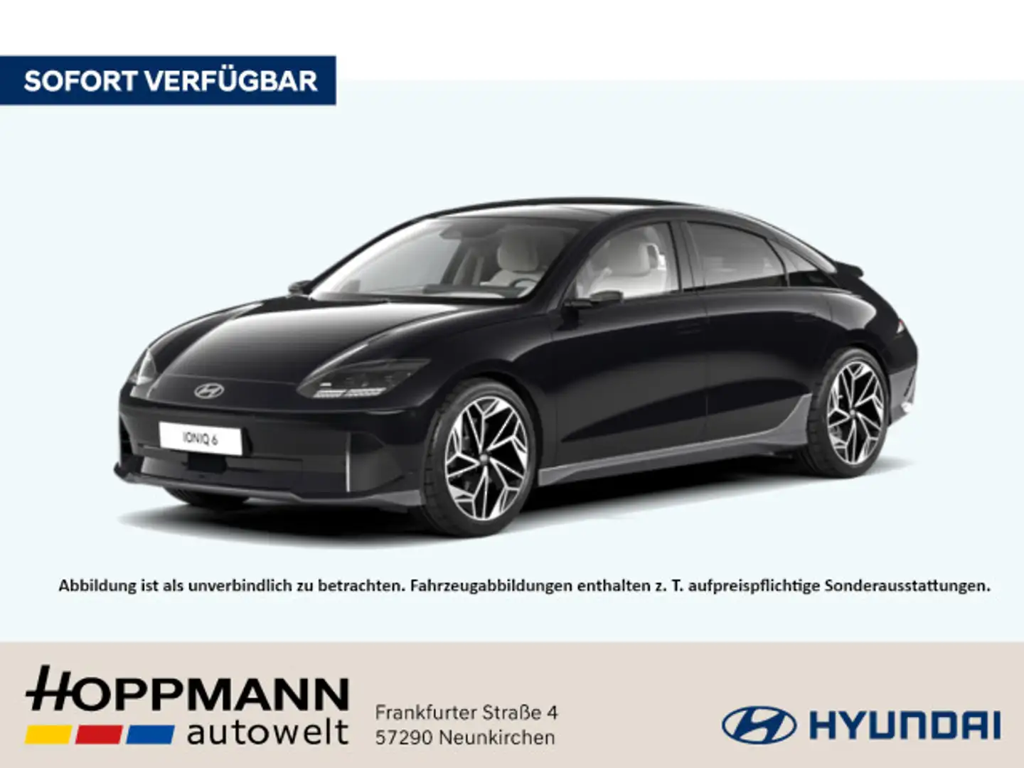 Hyundai IONIQ 6 TECHNIQ 77,4 kWh *SOFORT VERFÜGBAR* Schwarz - 1