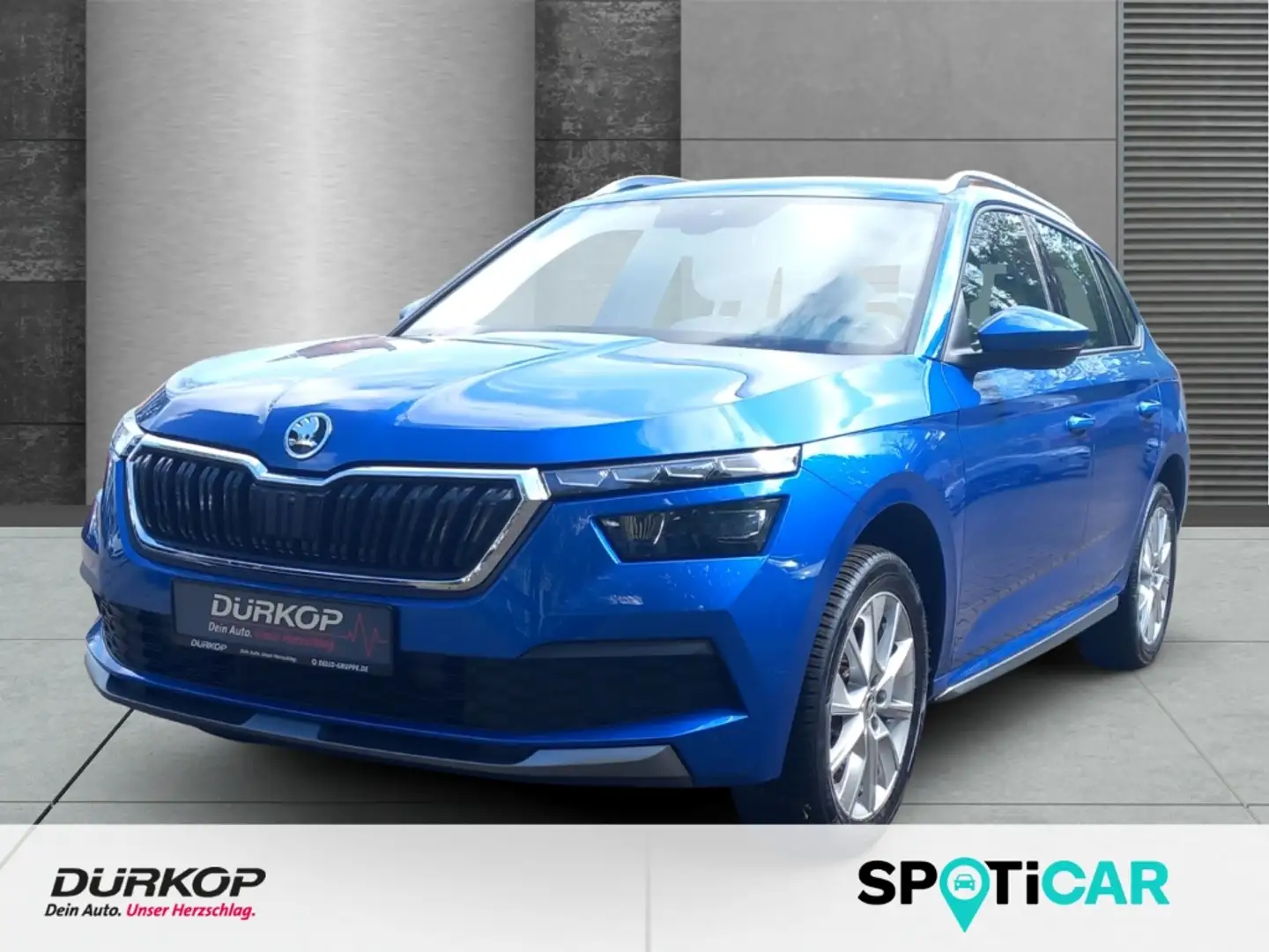 Skoda Kamiq Style 1.0TSI  Navi LED Digitales Cockpit Sitzheizu Blauw - 1
