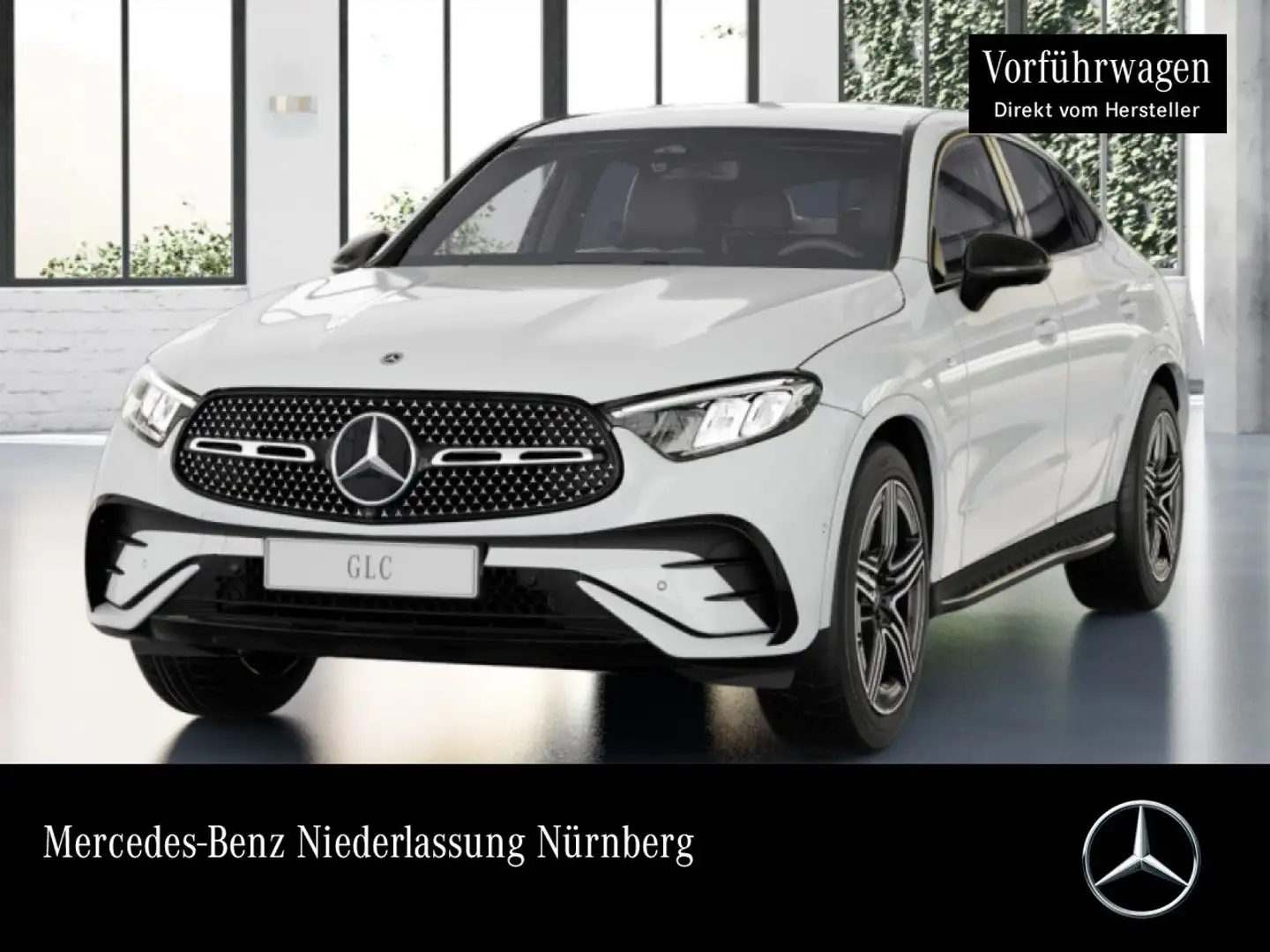 Mercedes-Benz GLC 300 de 4M AMG+NIGHT+360+AHK+LED+TOTW+KEYLESS Weiß - 1
