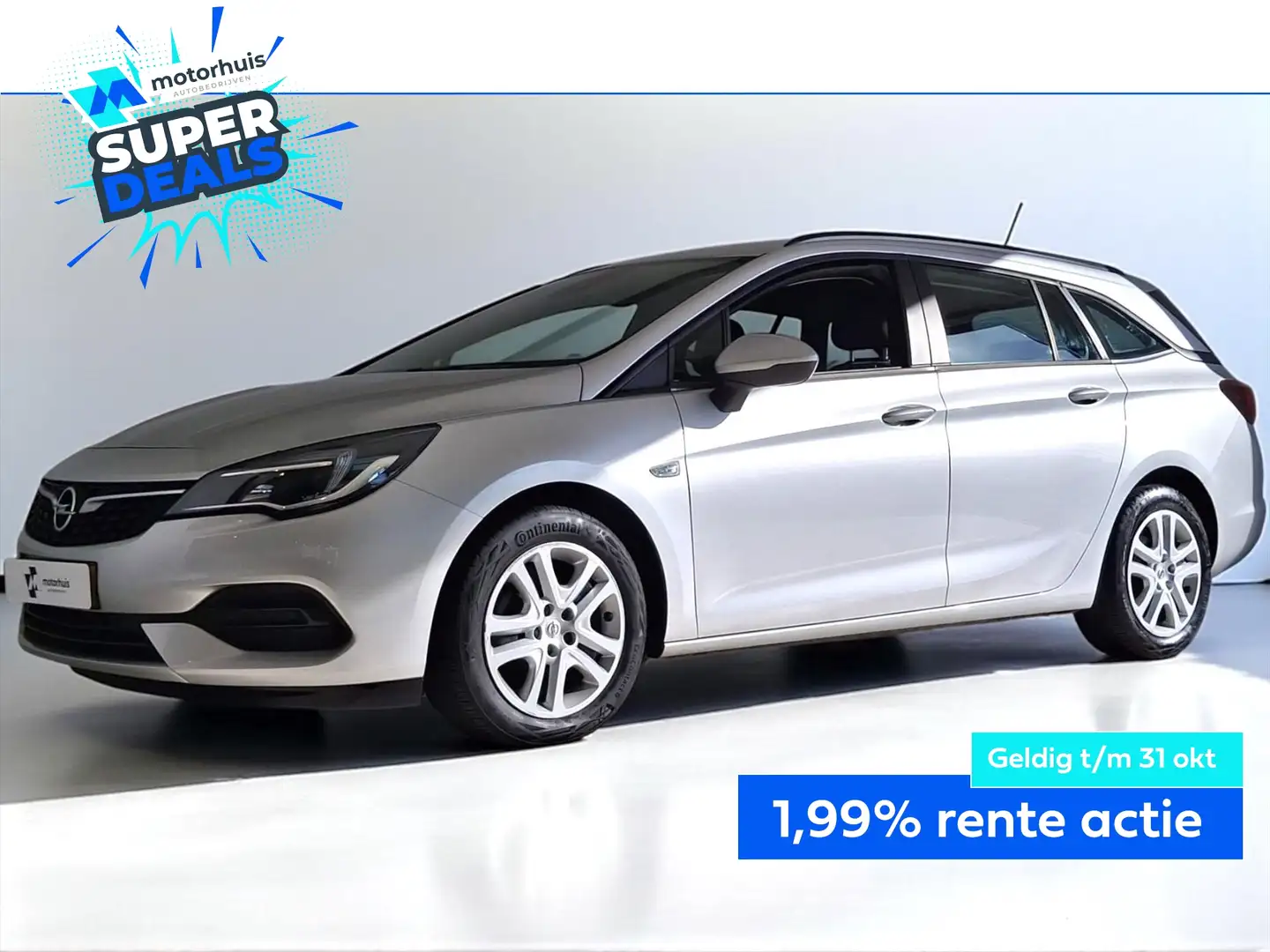 Opel Astra Sports Tourer 1.4 Turbo 145pk Edition AUTOMAAT NAV Grijs - 1