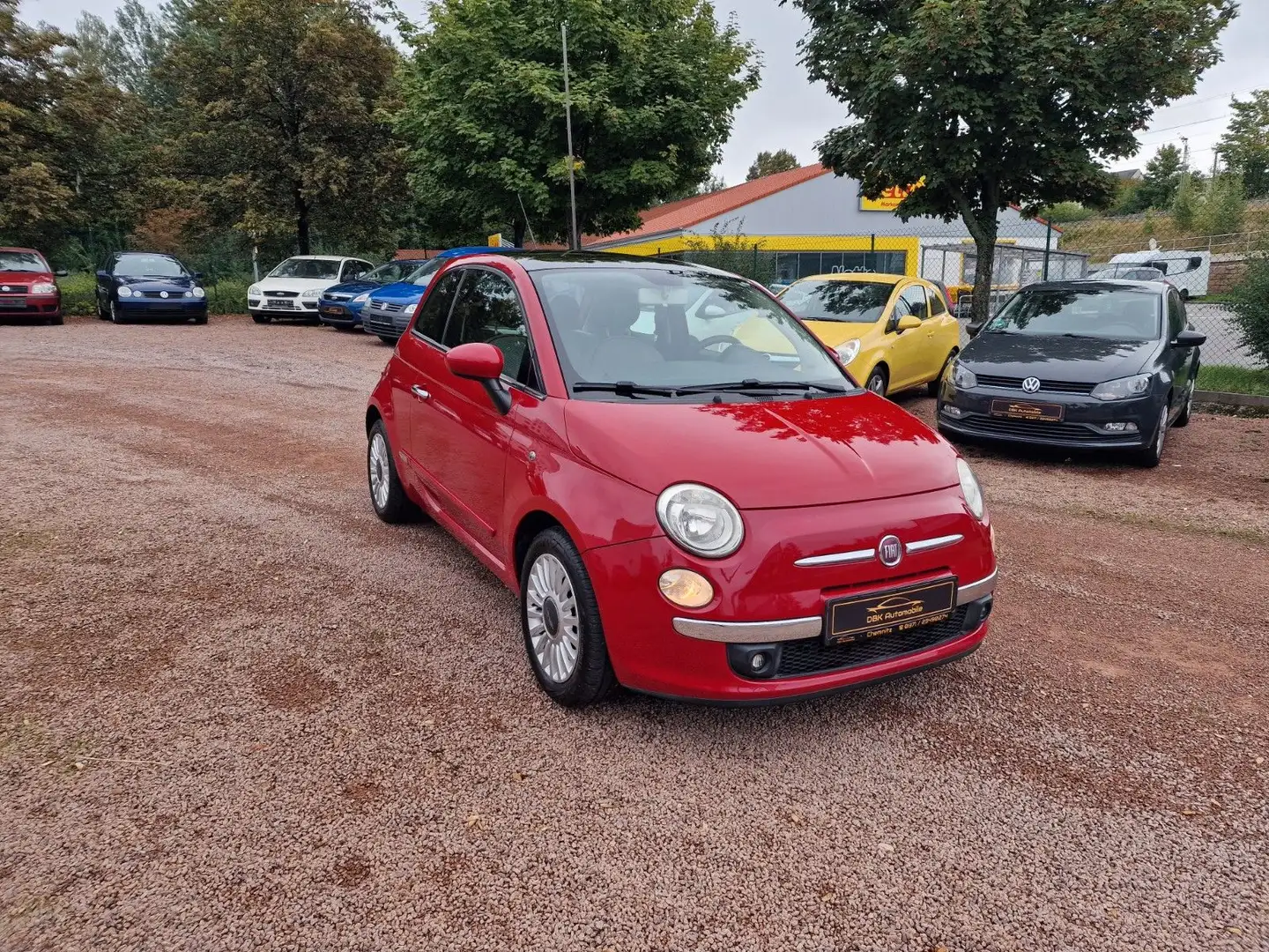 Fiat 500 *TopZustand*72TKm*Klima*PANORAMA*ALU*Garantie Rot - 1