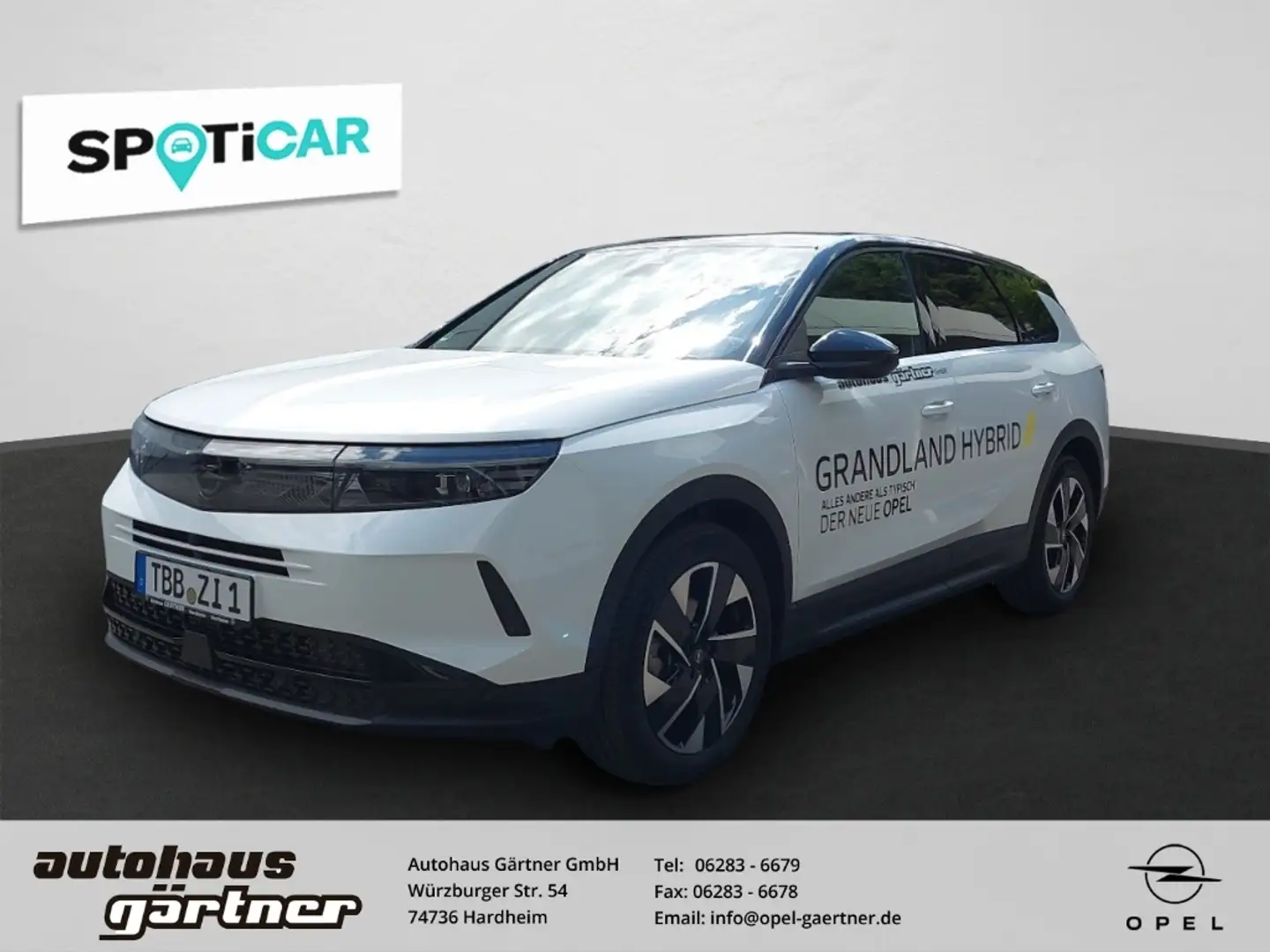 Opel Grandland 1.2 48V Mild-Hybrid 100kW GS NAVI+KLIMA+PDC Blanco - 1