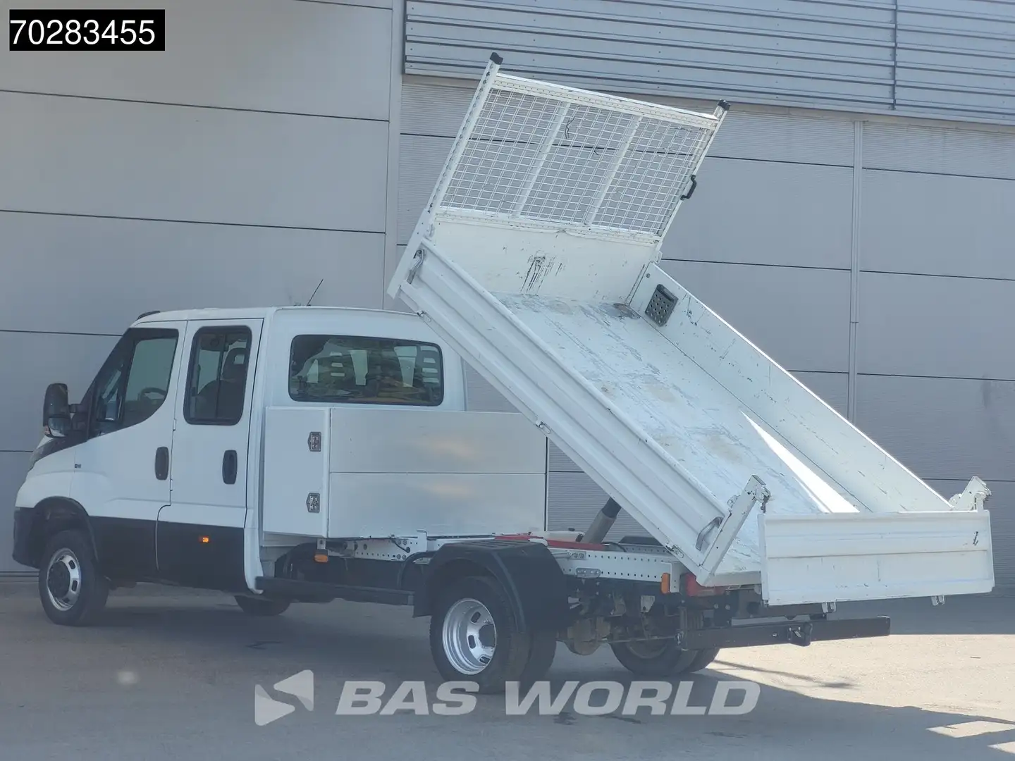 Iveco Daily 35C16 3.0L Kipper met Kist Dubbel Cabine Dubbelluc Wit - 2