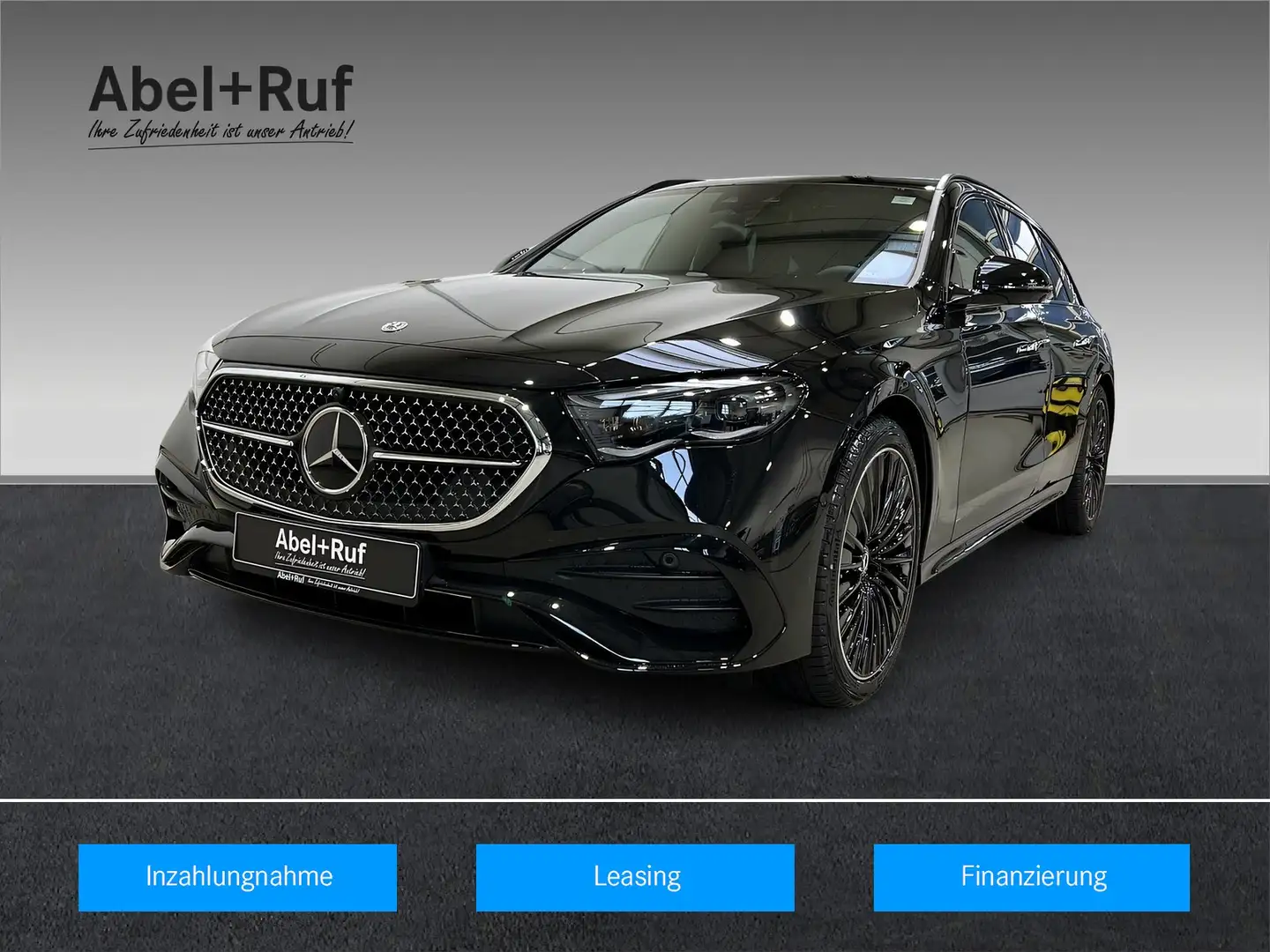 Mercedes-Benz E 450 d T 4M AMG+DISTR+NIGHT+Burme+Pano+AHK+360° Schwarz - 1