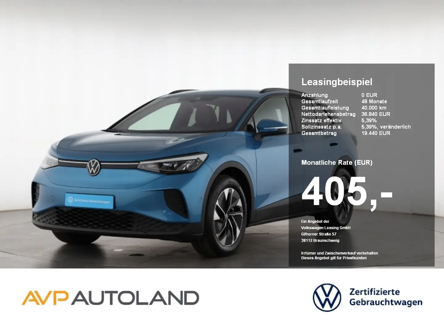 Volkswagen ID.4 Pro | NAVI | AHK | ACC | LED | SITZH. | Albastru - 1
