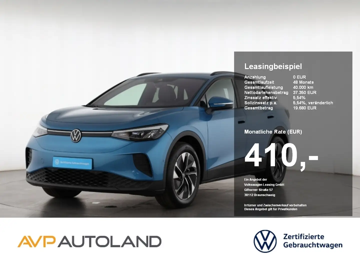 Volkswagen ID.4 Pro | NAVI | AHK | ACC | LED | SITZH. | Blau - 1