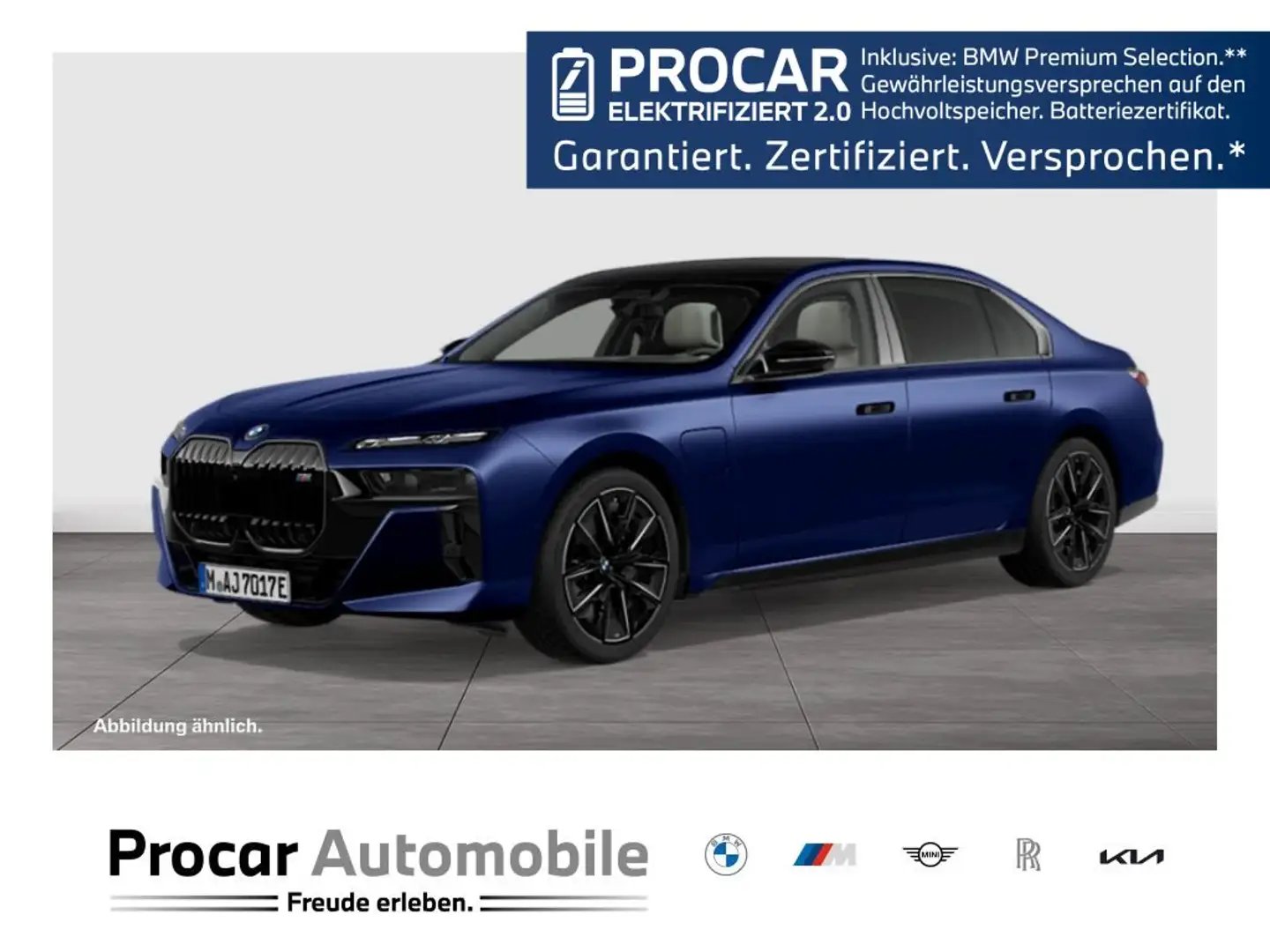 BMW 760 M760e xDrive M Sport HUD PANO ACC AHK 360°KAM Blau - 1
