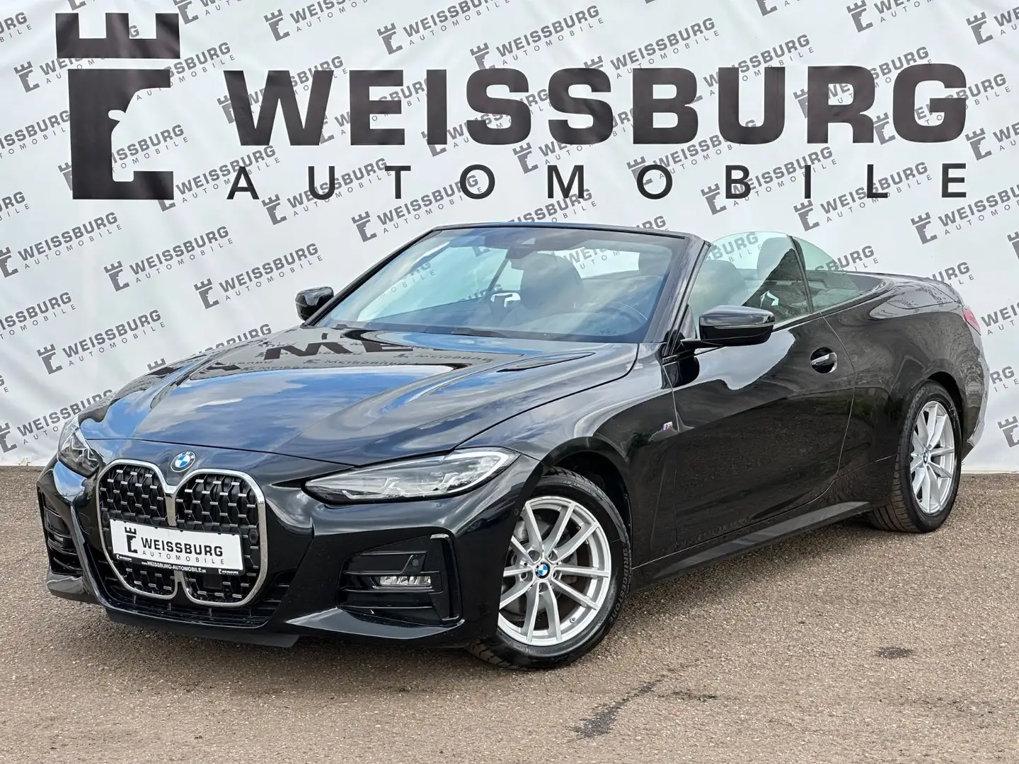 BMW 420 i Cabrio M Sport AAC|ACC|NAV|LASER|CAM|LHZ Schwarz - 1