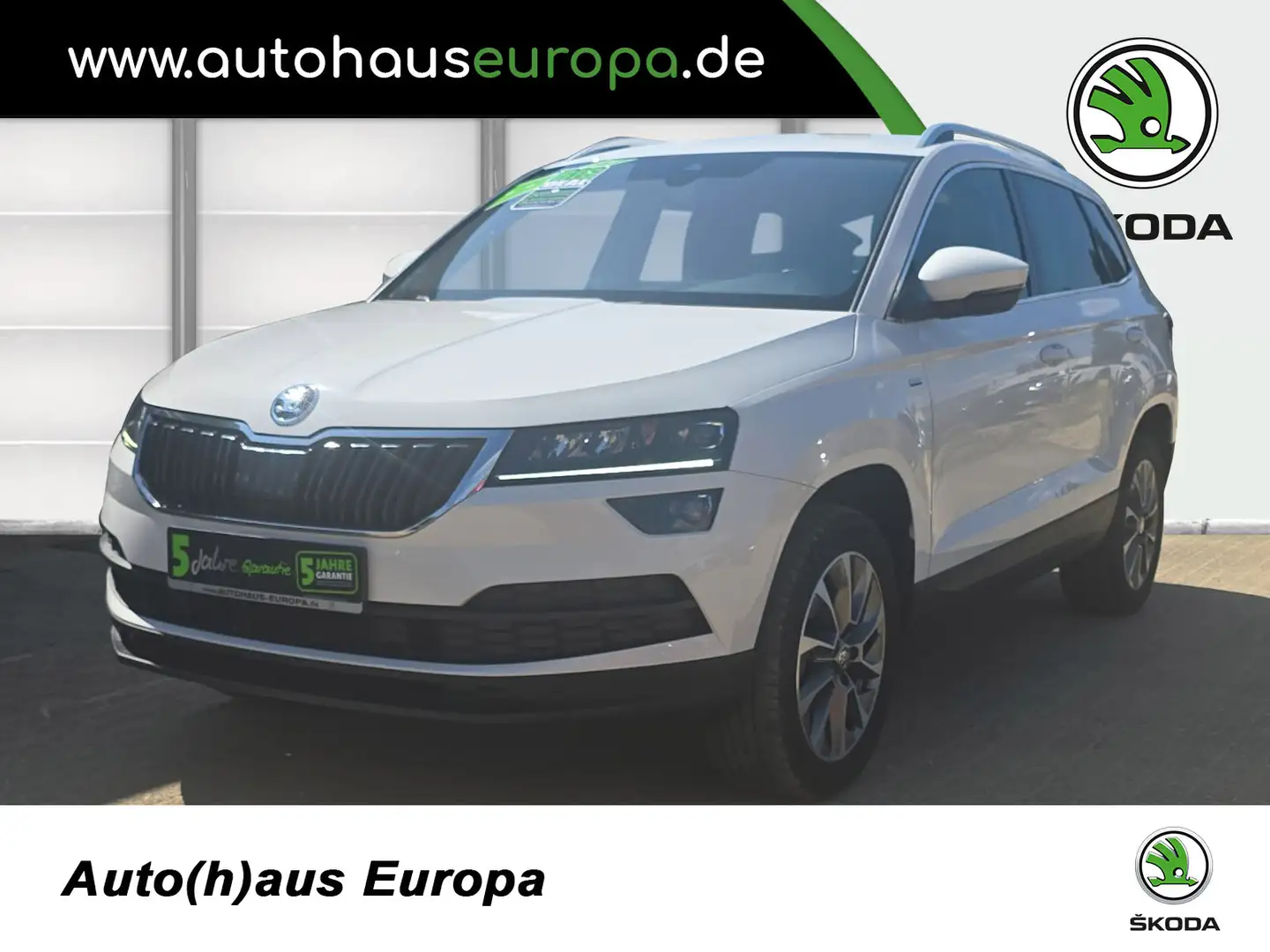 Skoda Karoq 1.5 TSI DSG Clever ACC Navi Kam Virt.Cockpit 4xSHZ Weiß - 1