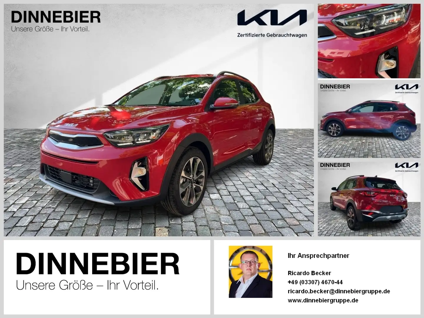 Kia Stonic Platinum LED+Kamera+Navigation+SHZ Rosso - 1