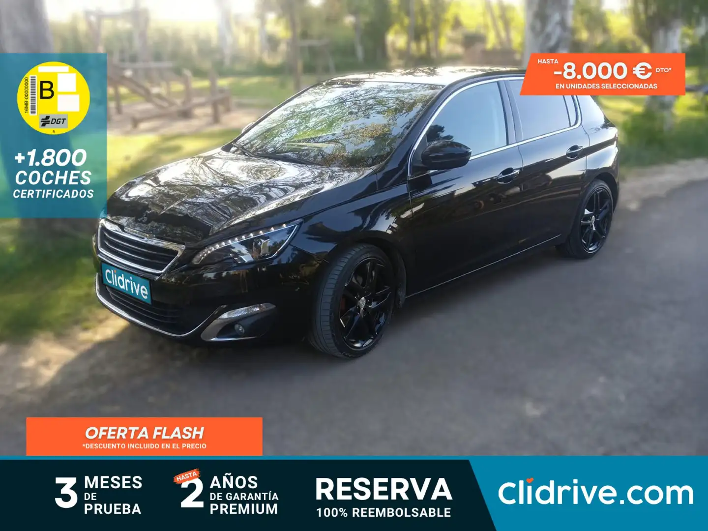 Peugeot 308 1.6e-HDI Blue Lion FAP Allure 115 Negro - 1
