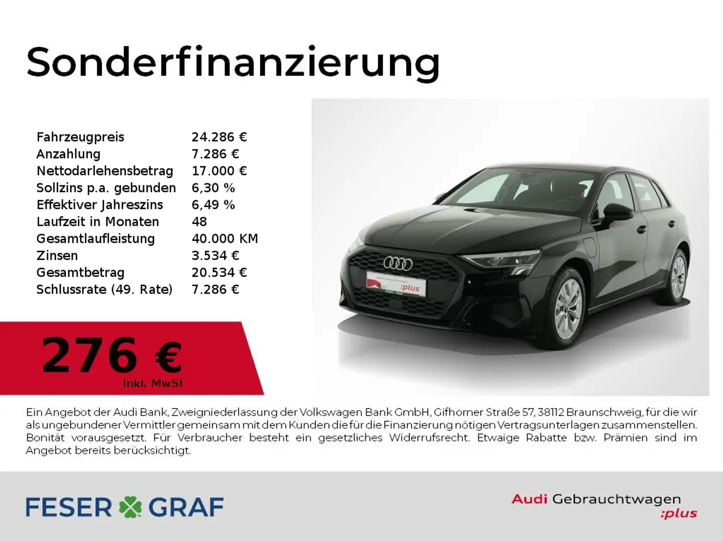 Audi A3 40 TFSI e S tronic Navi,LED,Kamera Noir - 1