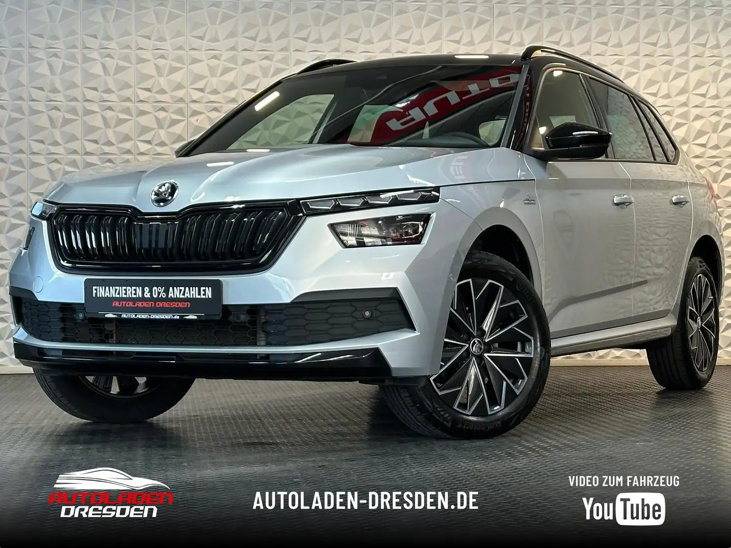 Skoda Kamiq 1.0TSI MONTE CARLO LED#ACC#SPUR#PANO#SHZ Silber - 1