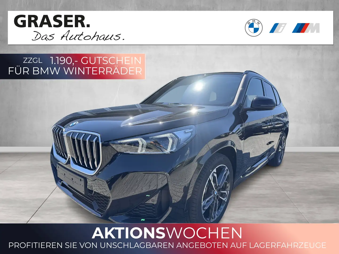 BMW X1 sDrive20d  +++UPE: *64330,00€,--+++ Negro - 1