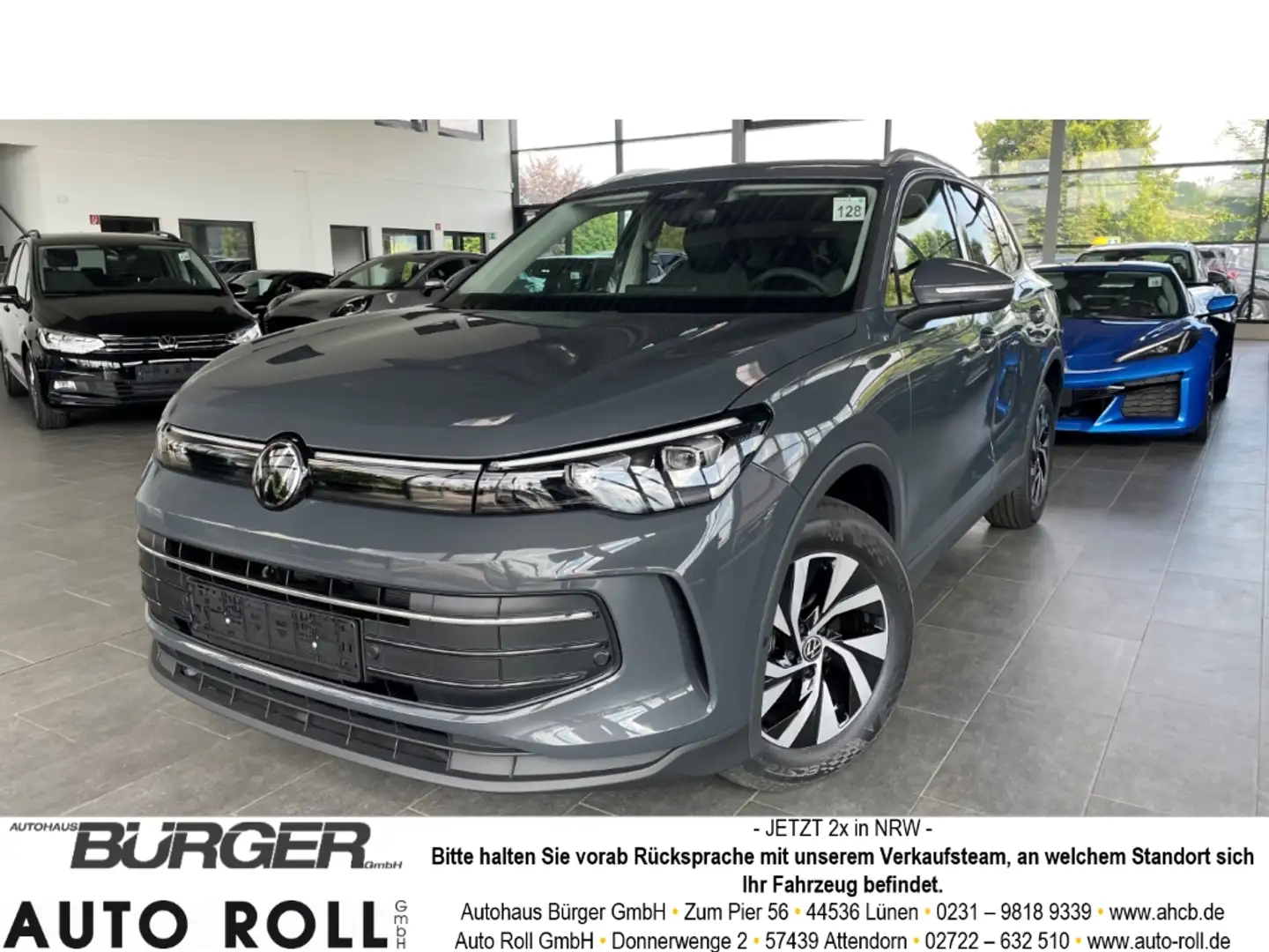 Volkswagen Tiguan 1.5 eTSI AHK Kamera IQ-Light Totw. LED Winterpaket Grau - 1
