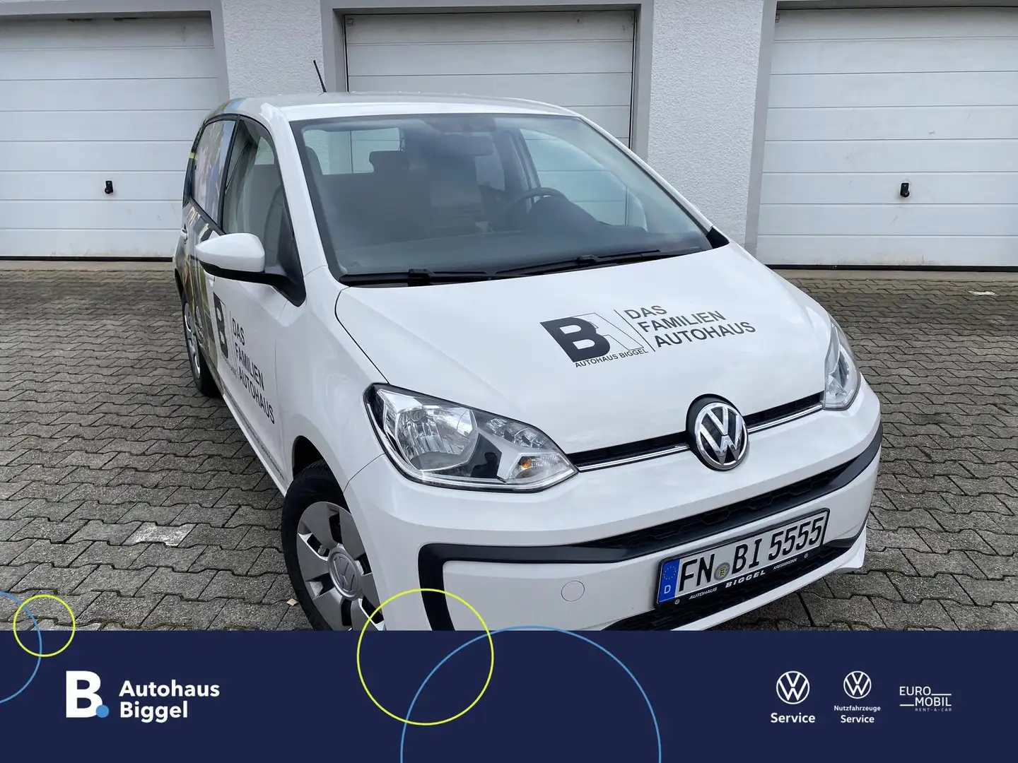 Volkswagen up! move up!, 5-TÜRER MAPS+MORE TELEFON ZV BLUETOOTH Blanco - 1