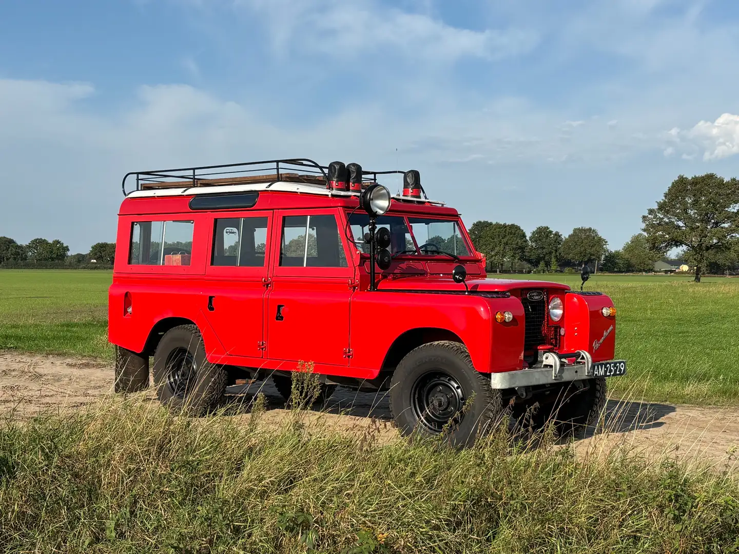 Land Rover Series Series 2a 109" Brandweer 1969 Червоний - 1